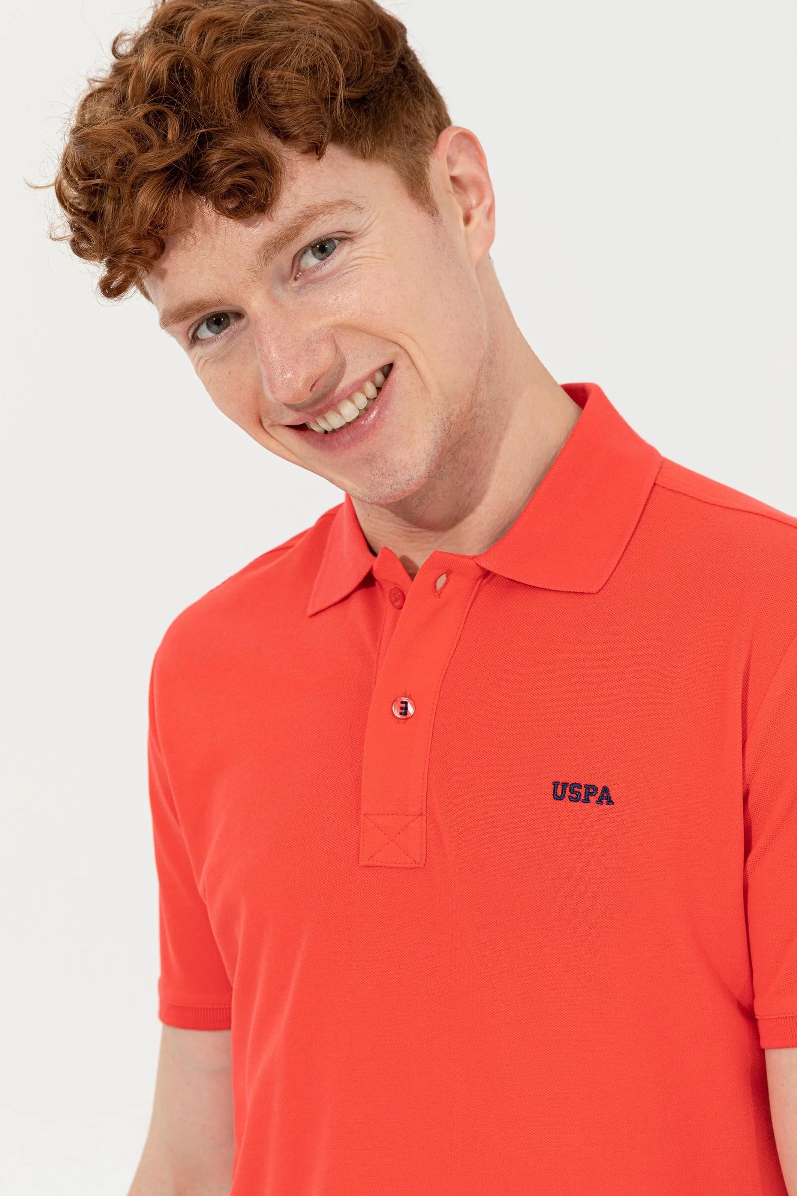 US Polo Assn. USPA Logo Polo Neck T-Shirt Basic - Men
