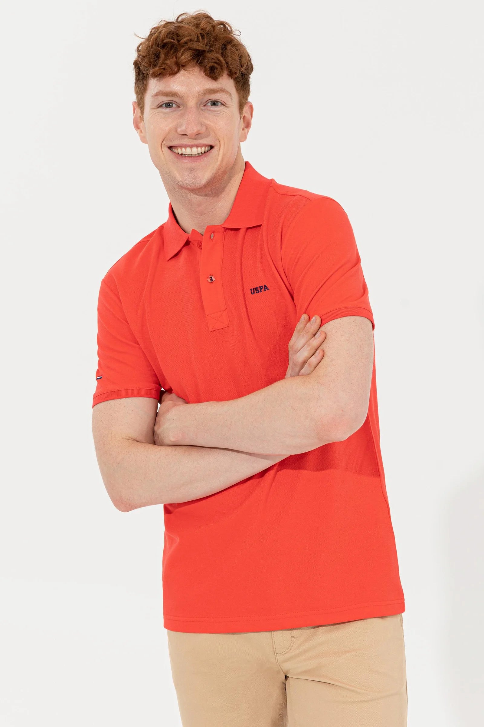 US Polo Assn. USPA Logo Polo Neck T-Shirt Basic - Men
