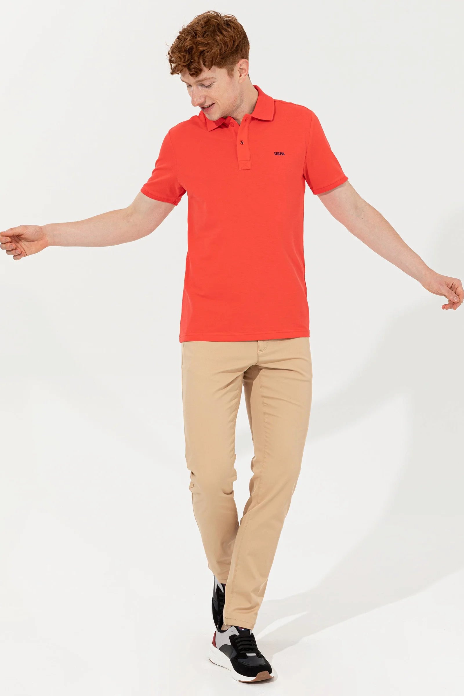 US Polo Assn. USPA Logo Polo Neck T-Shirt Basic - Men