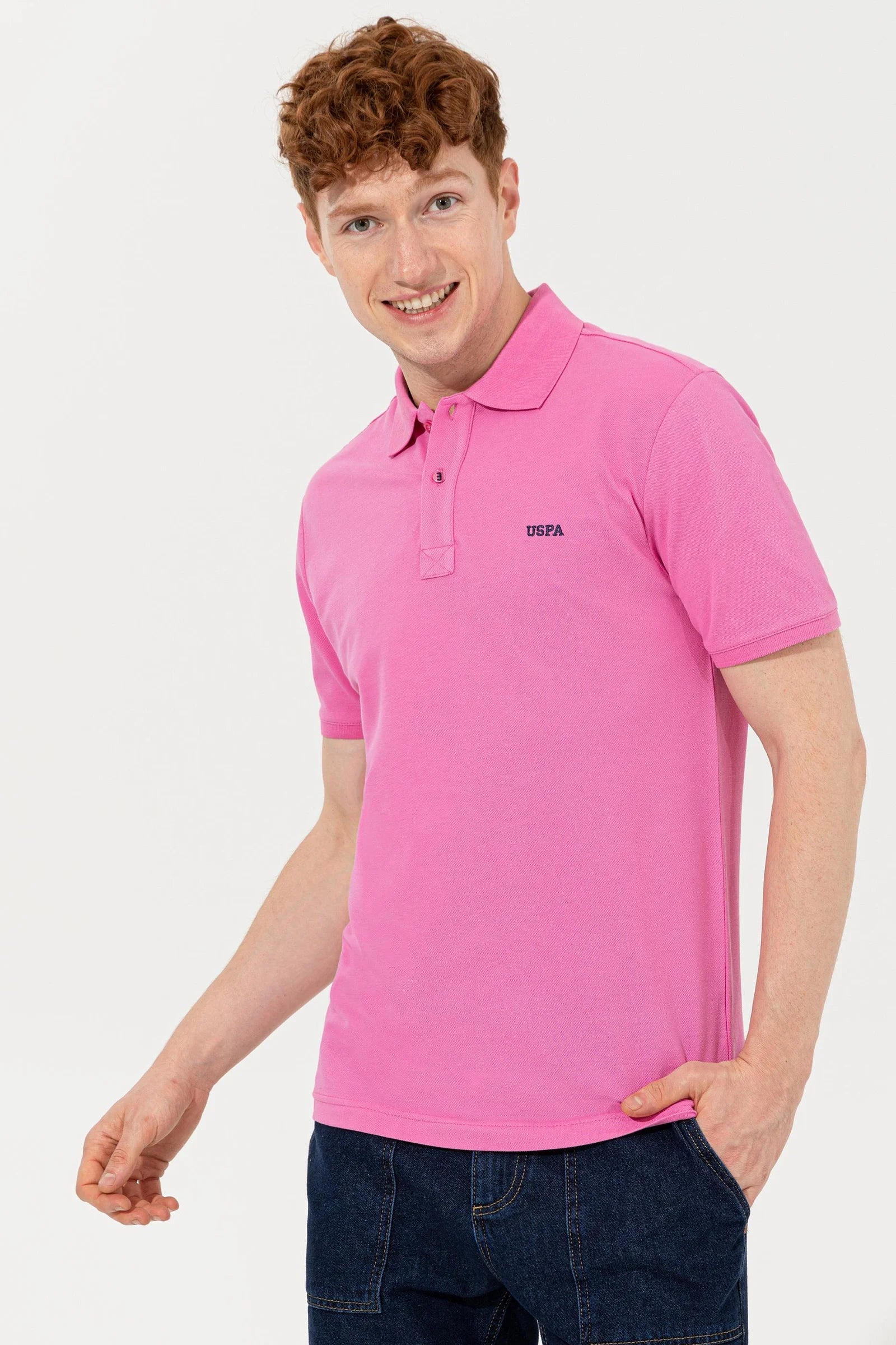 US Polo Assn. USPA Logo Polo Neck T-Shirt Basic - Men