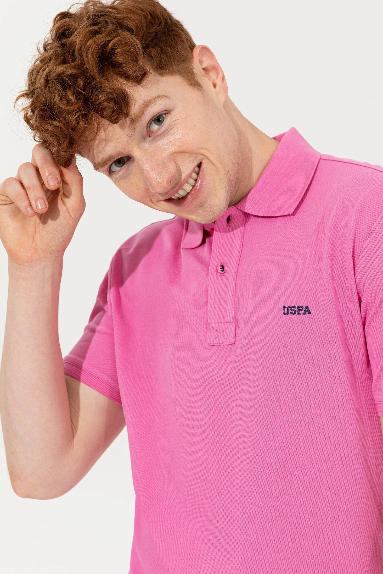 US Polo Assn. USPA Logo Polo Neck T-Shirt Basic - Men