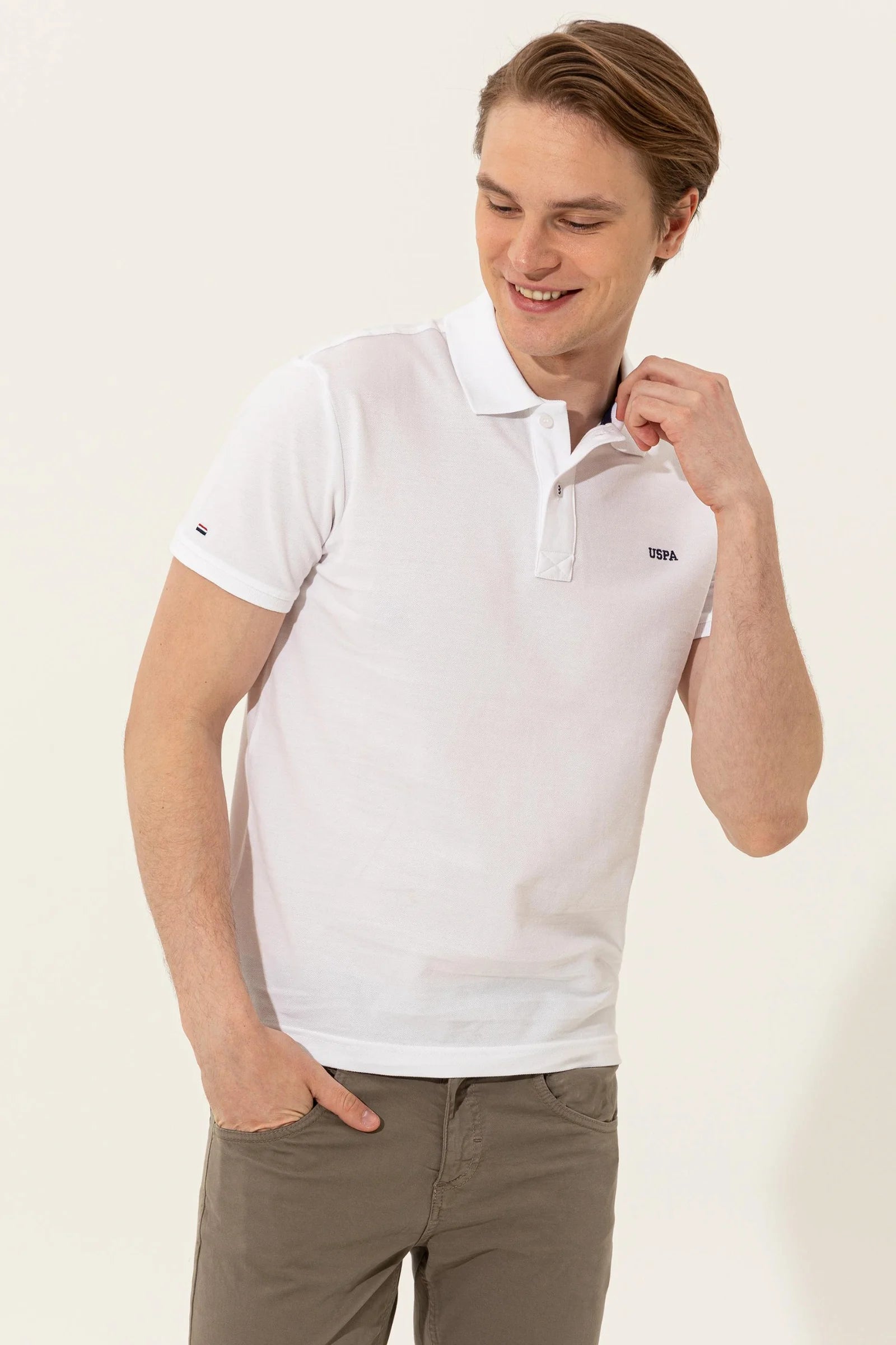 US Polo Assn. USPA Logo Polo Neck T-Shirt Basic - Men