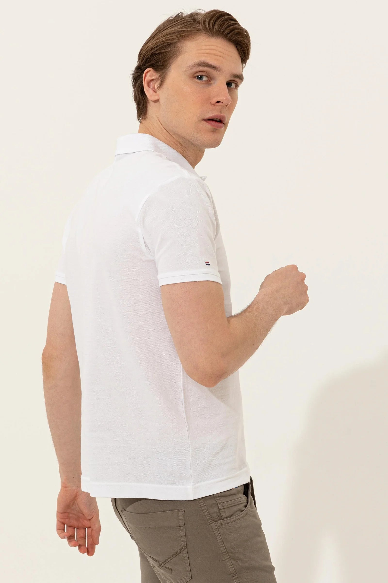 US Polo Assn. USPA Logo Polo Neck T-Shirt Basic - Men