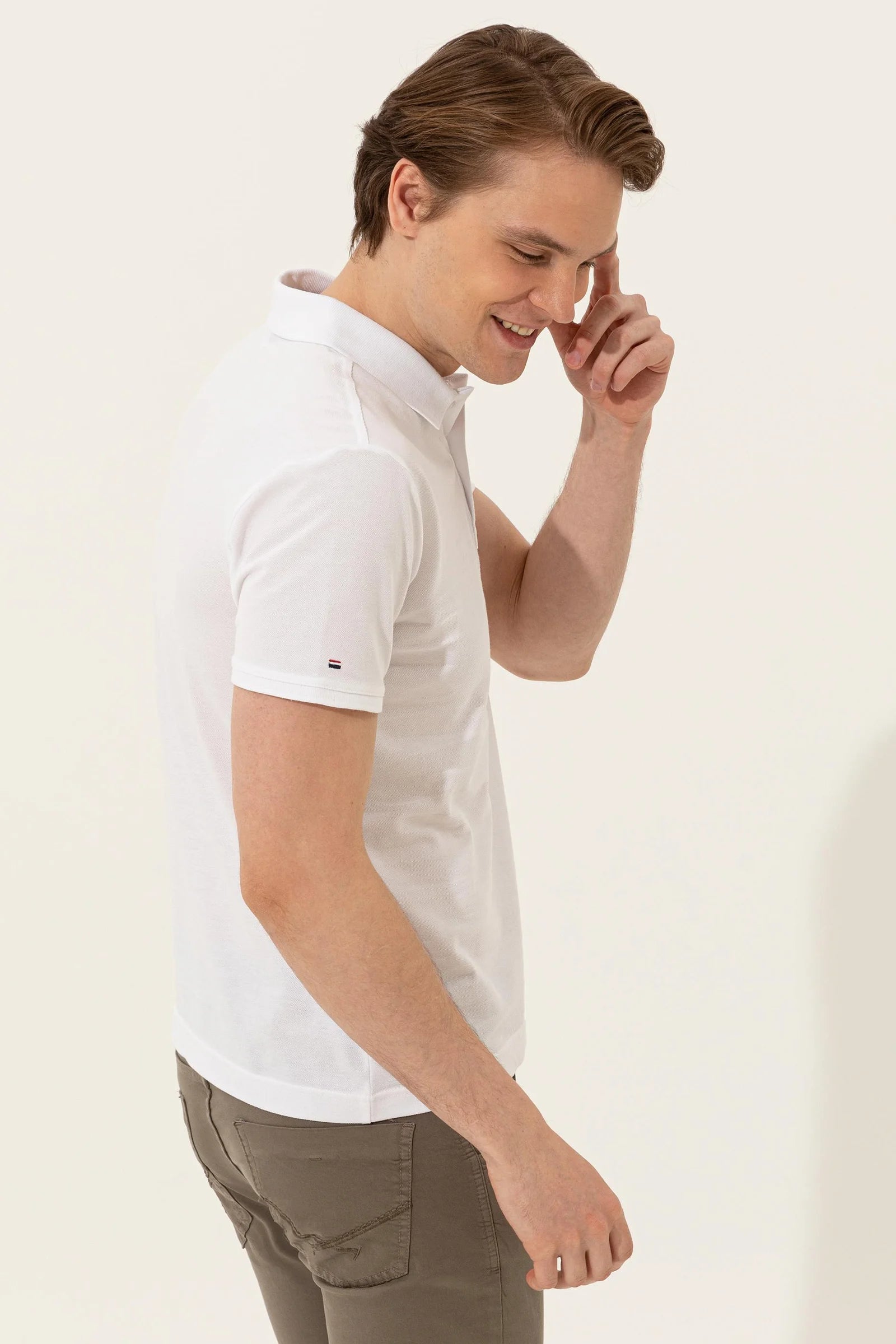 US Polo Assn. USPA Logo Polo Neck T-Shirt Basic - Men