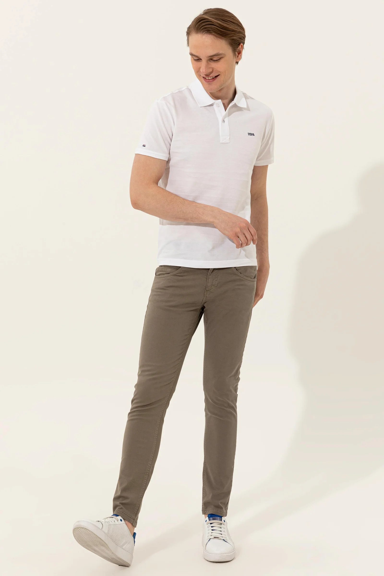 US Polo Assn. Men Polo Shirts White- Oshoplin