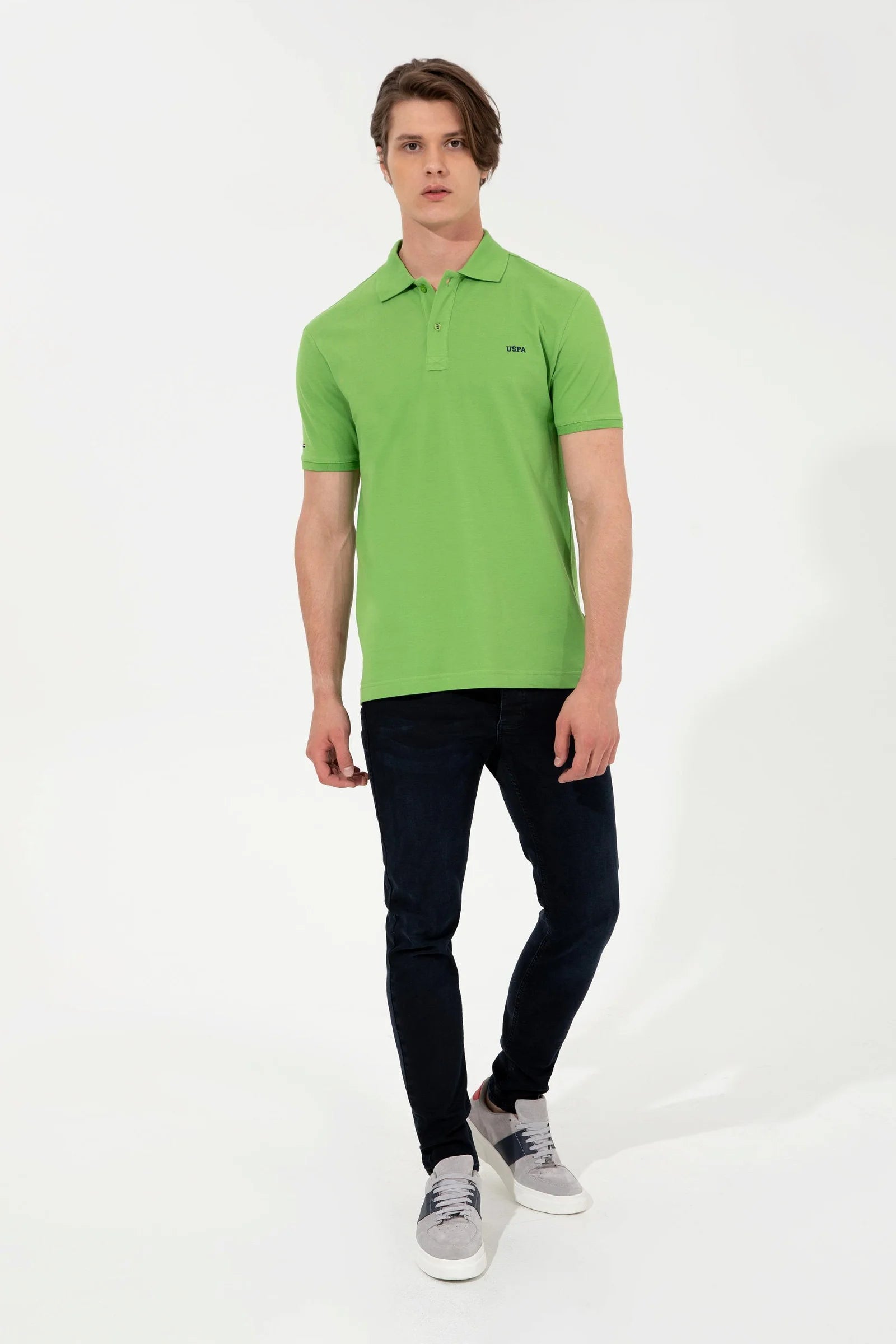 US Polo Assn. USPA Logo Polo Neck T-Shirt Basic - Men