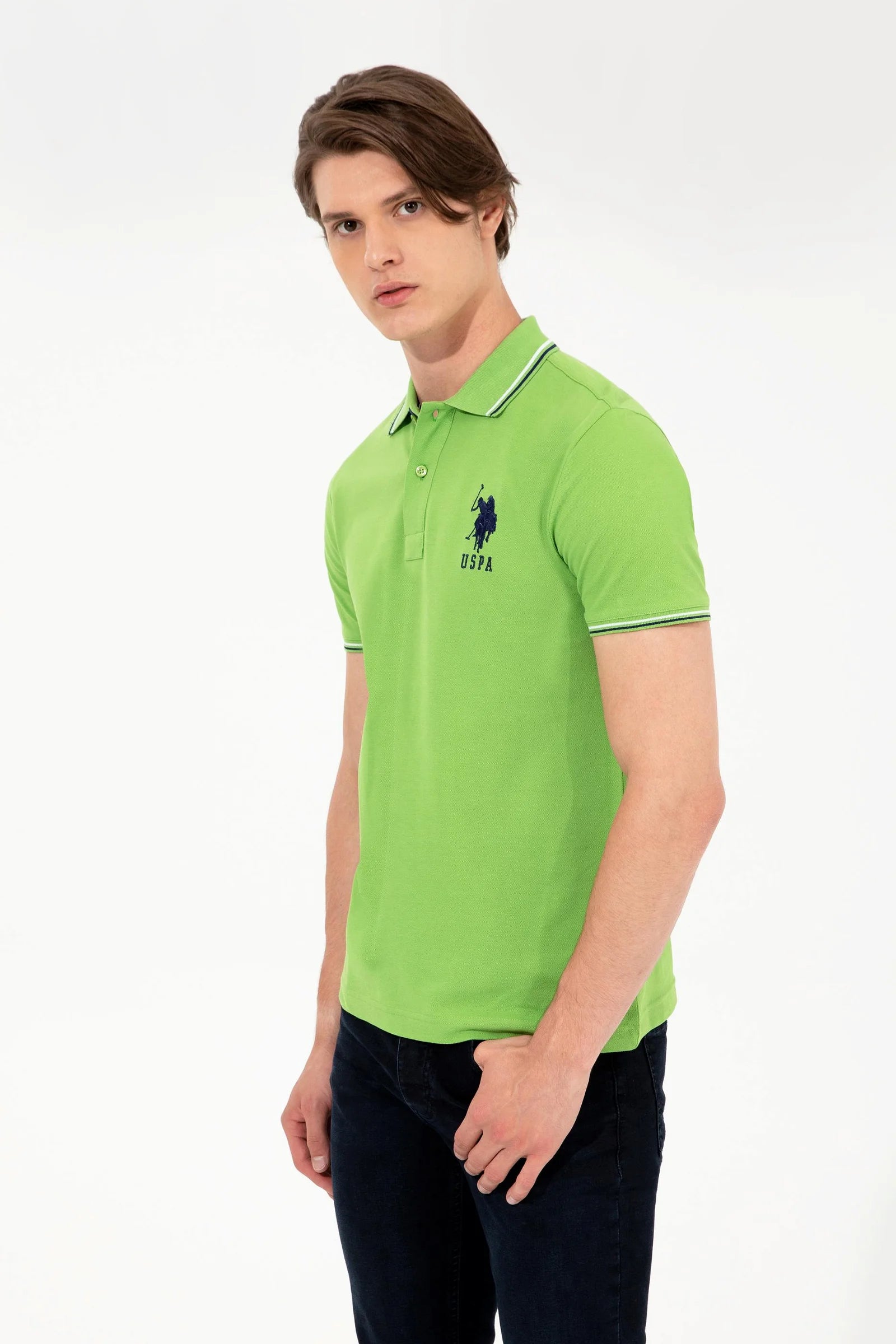 US Polo Assn. Large Logo Polo Neck T-Shirt - Men