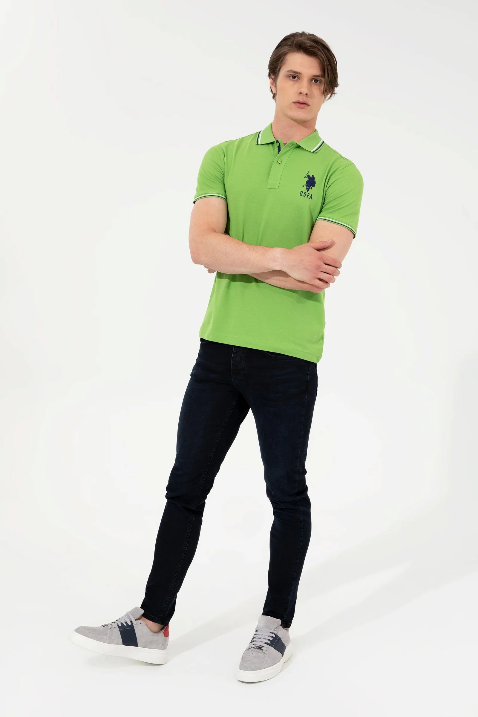 US Polo Assn. Large Logo Polo Neck T-Shirt - Men