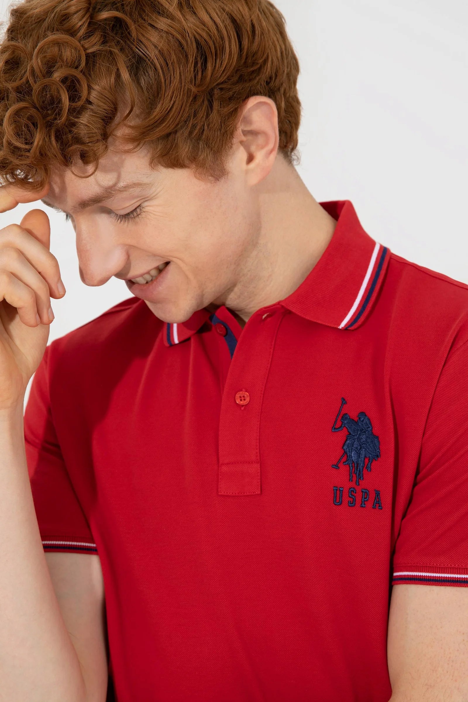 US Polo Assn. Large Logo Polo Neck T-Shirt - Men