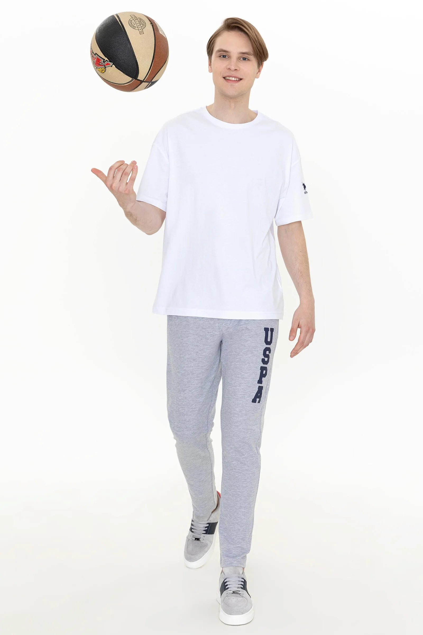 US Polo Assn. Melange Knitted Trousers - Men