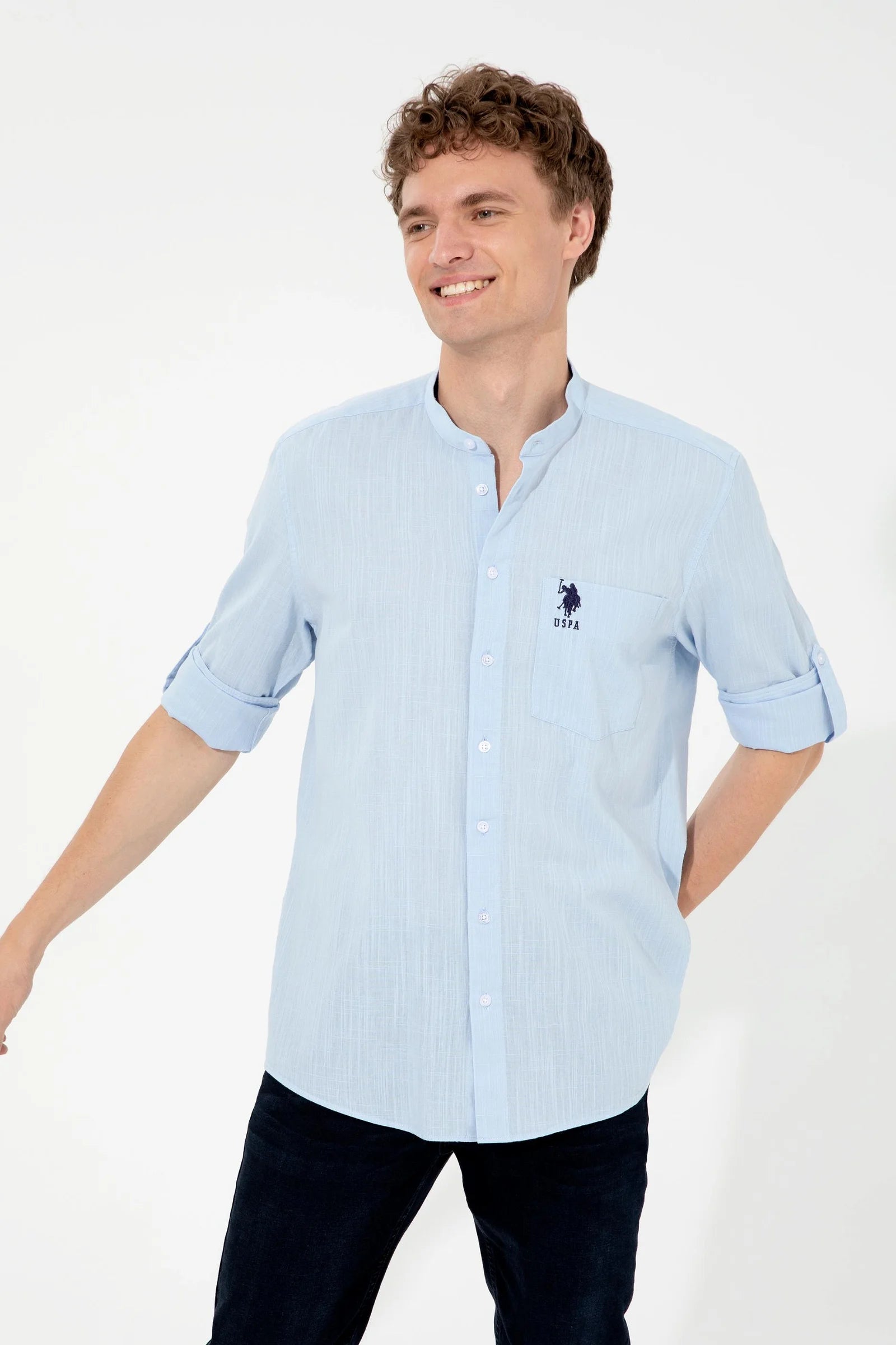 US Polo Assn. Shirt Long Sleeve With A Pocket - Men