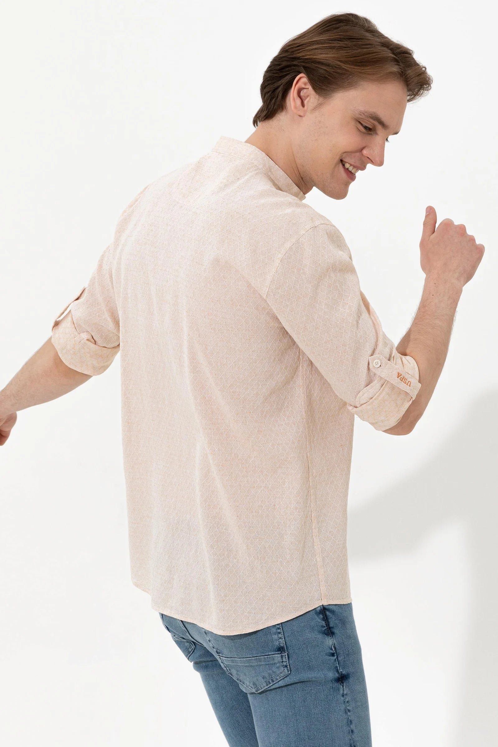 US Polo Assn. Regular Shirt Long Sleeve With A Single Pocket - Men
