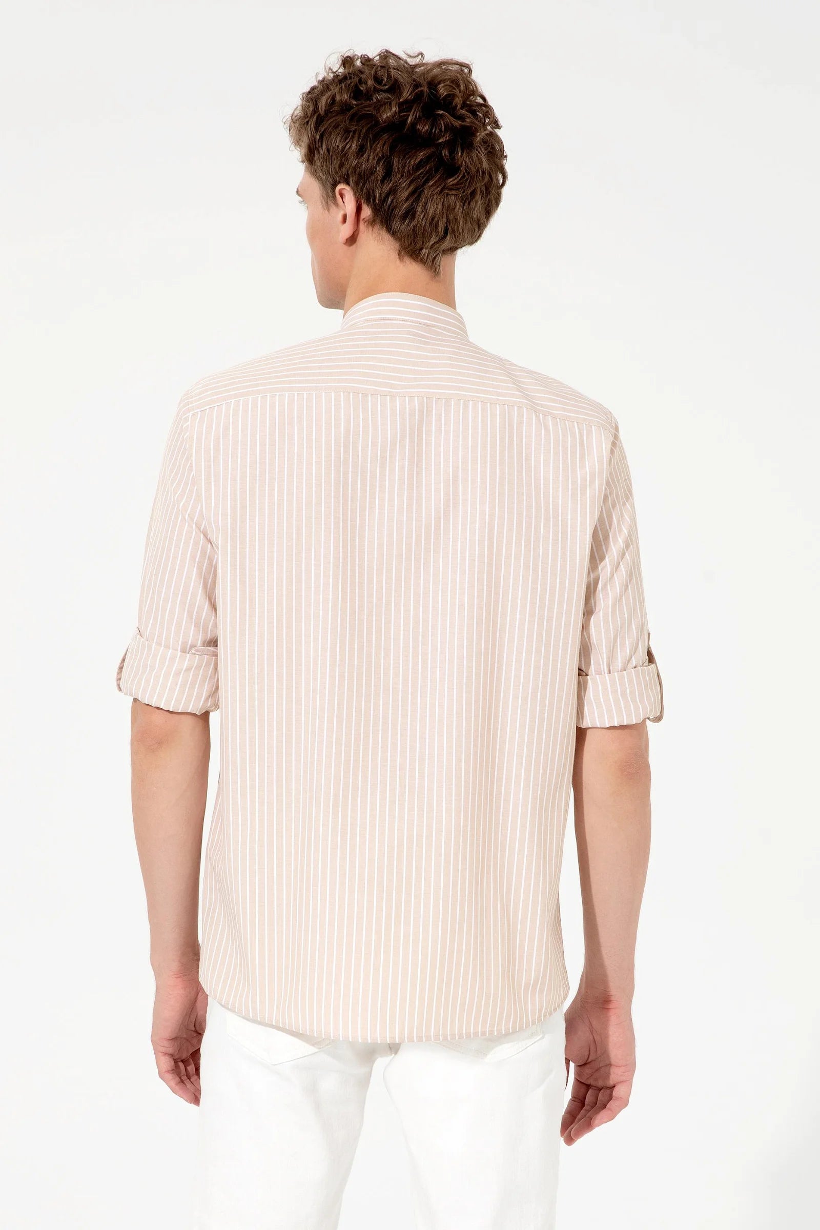 US Polo Assn. Strips Regular Shirt Long Sleeve With A Single Pocket - Men