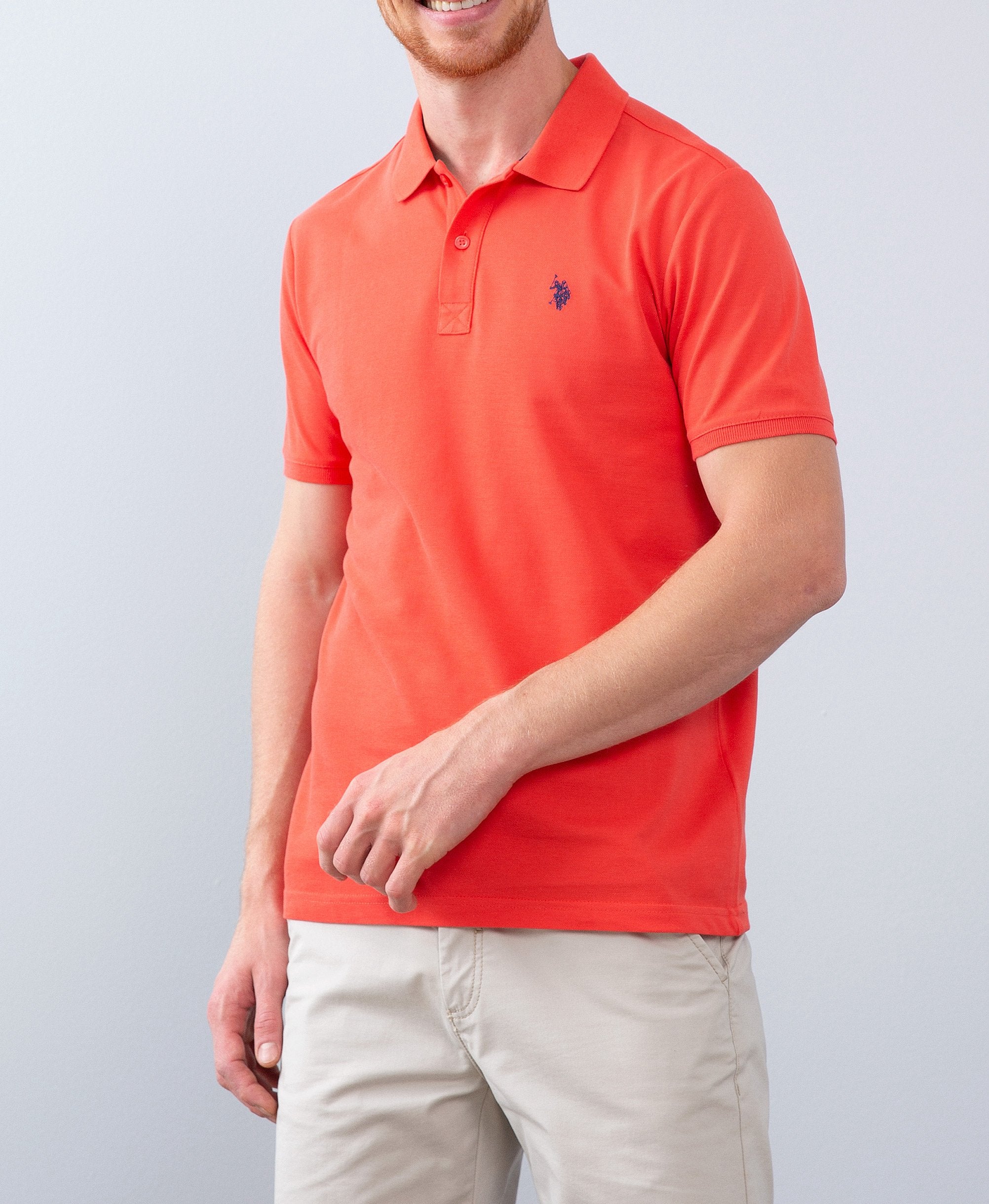 US Polo Assn. Men Polo Shirts Pomegranate - Oshoplin