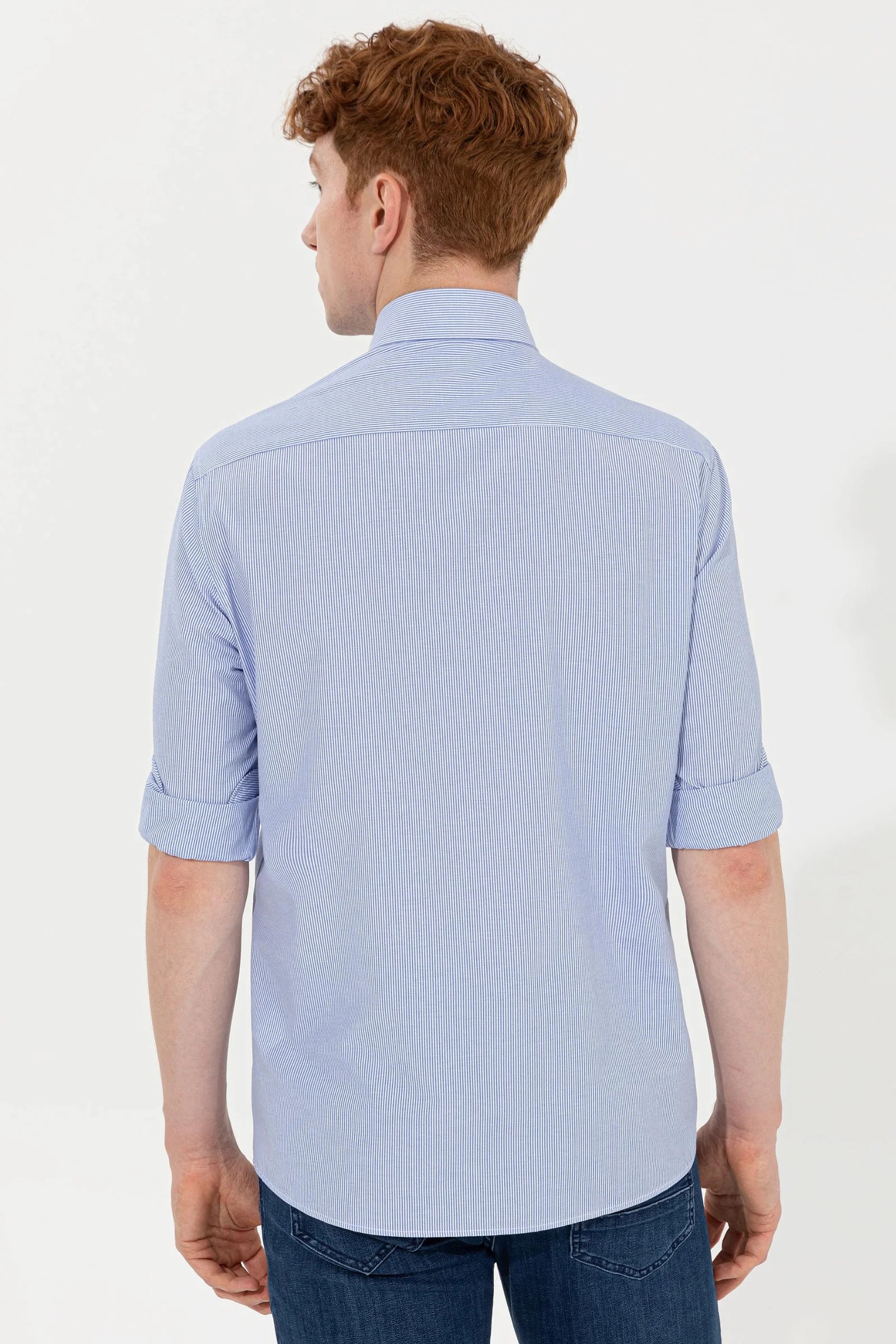 US Polo Assn. Regular Small Strips Shirt Long Sleeve - Men