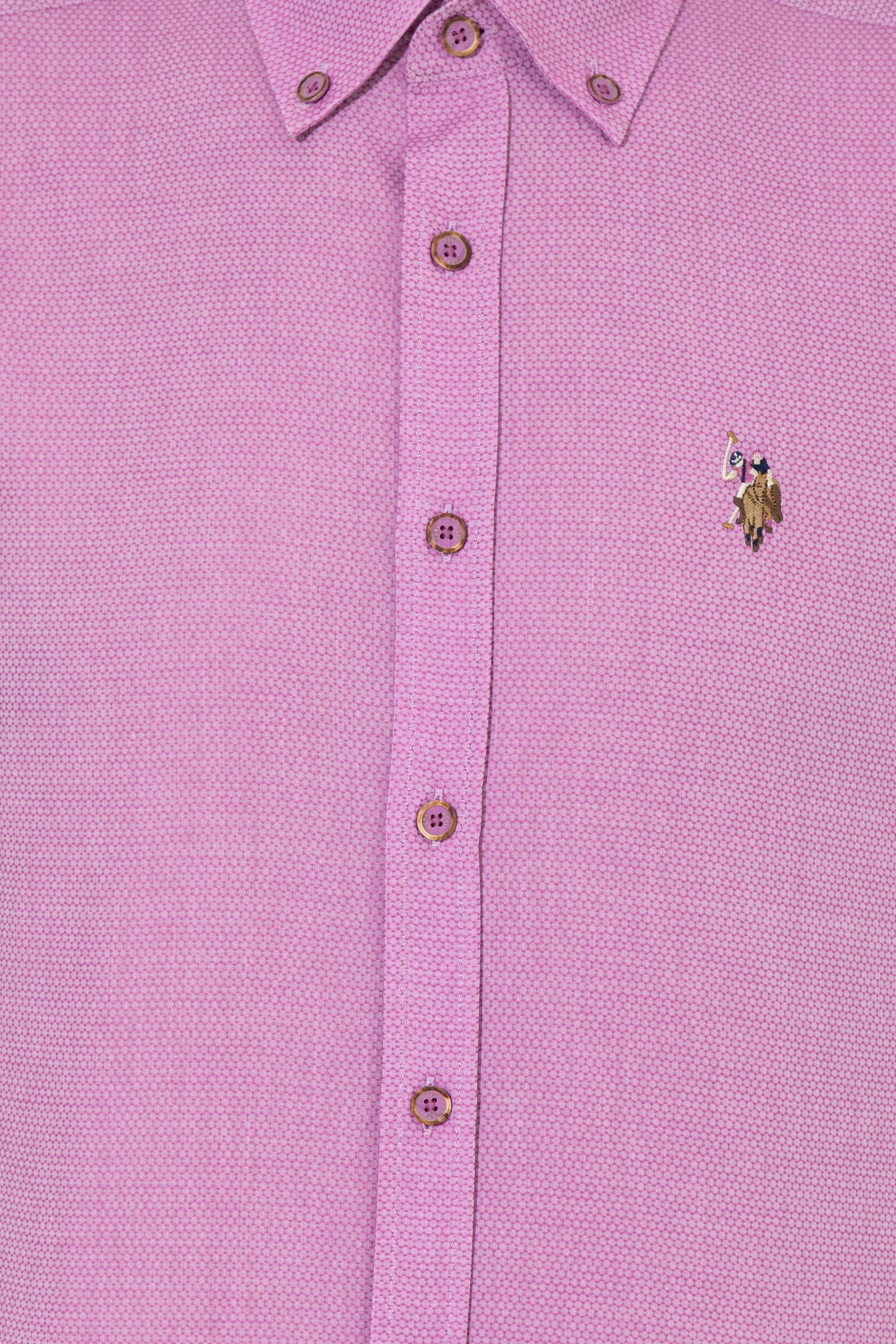 US Polo Assn. Slim Plain Shirt Long Sleeve Small Logo - Men