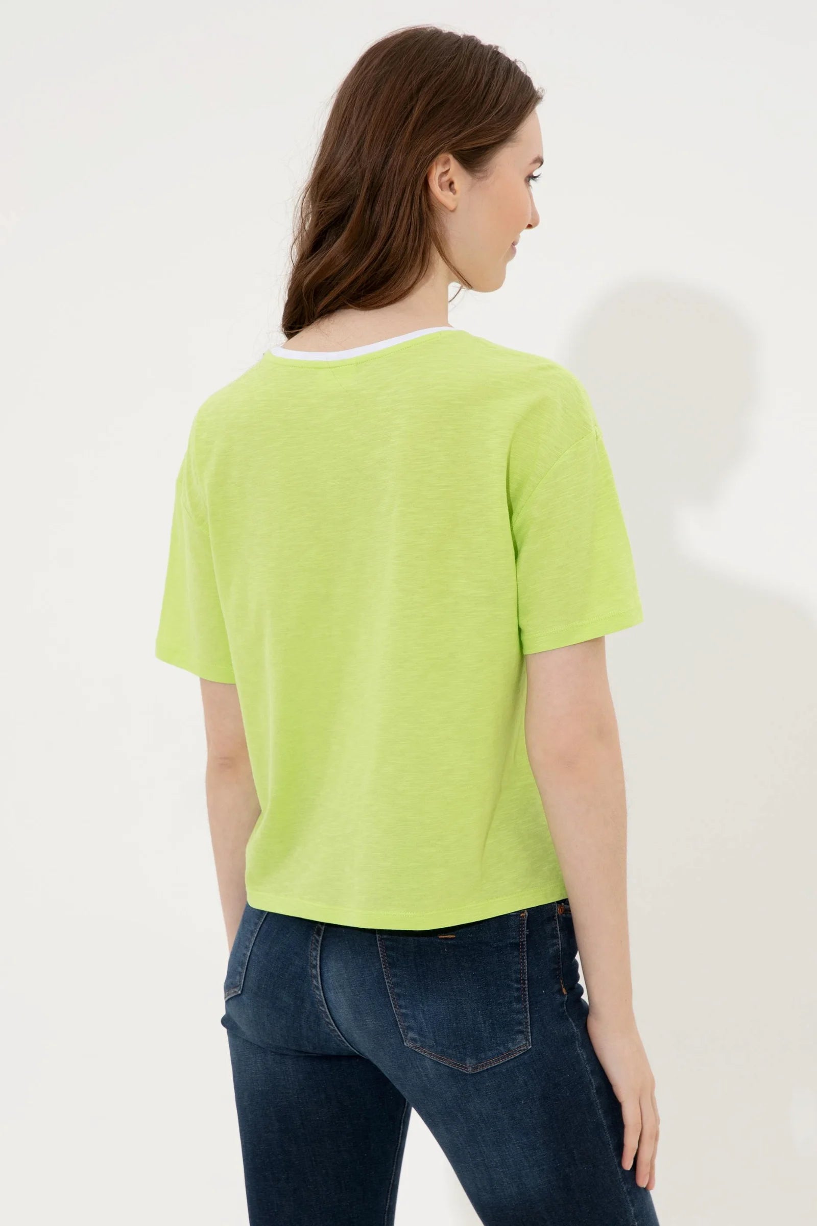 US Polo Assn. Comfort Crew Neck T-Shirt with Big USPA - Women