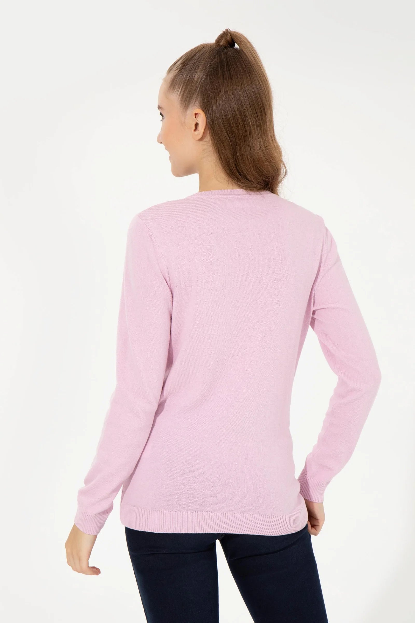 US Polo Assn. Slim Fit Pullover with Logo - Women