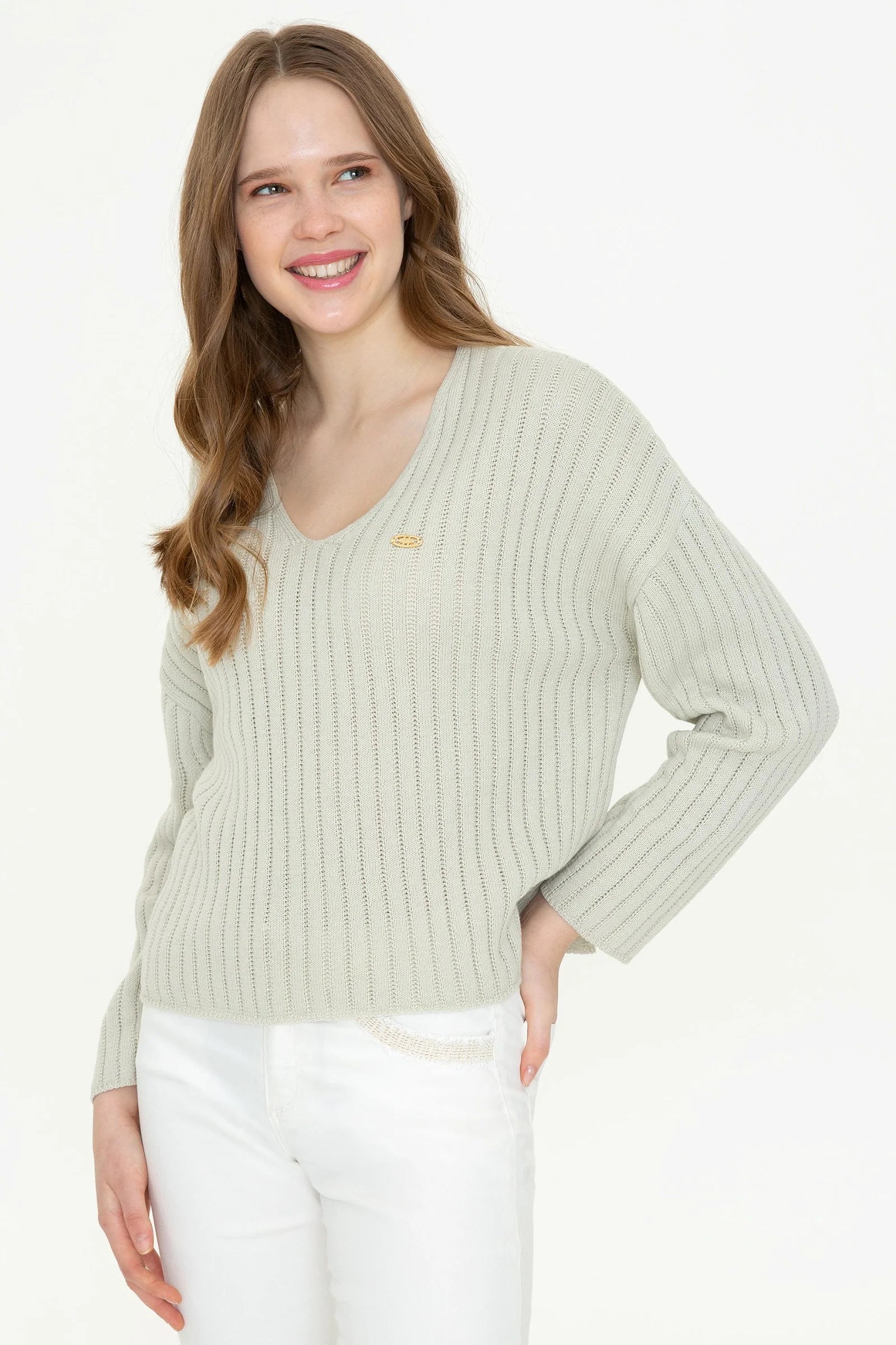 US Polo Assn. Comfort Pullover with USPA Metal Logo - Women