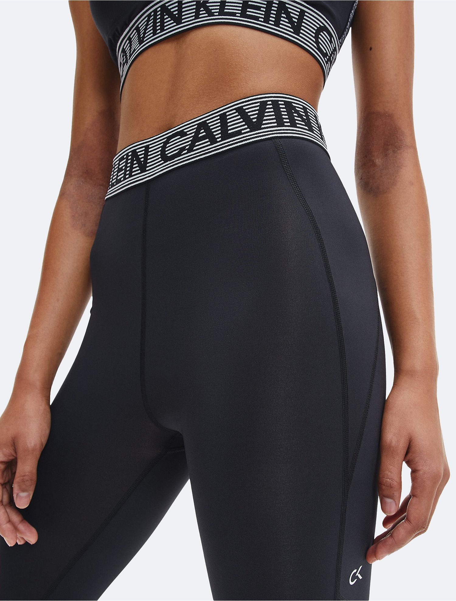 Calvin Klein Performance Women's High Rise 7/8 Leggings, Black, XL
