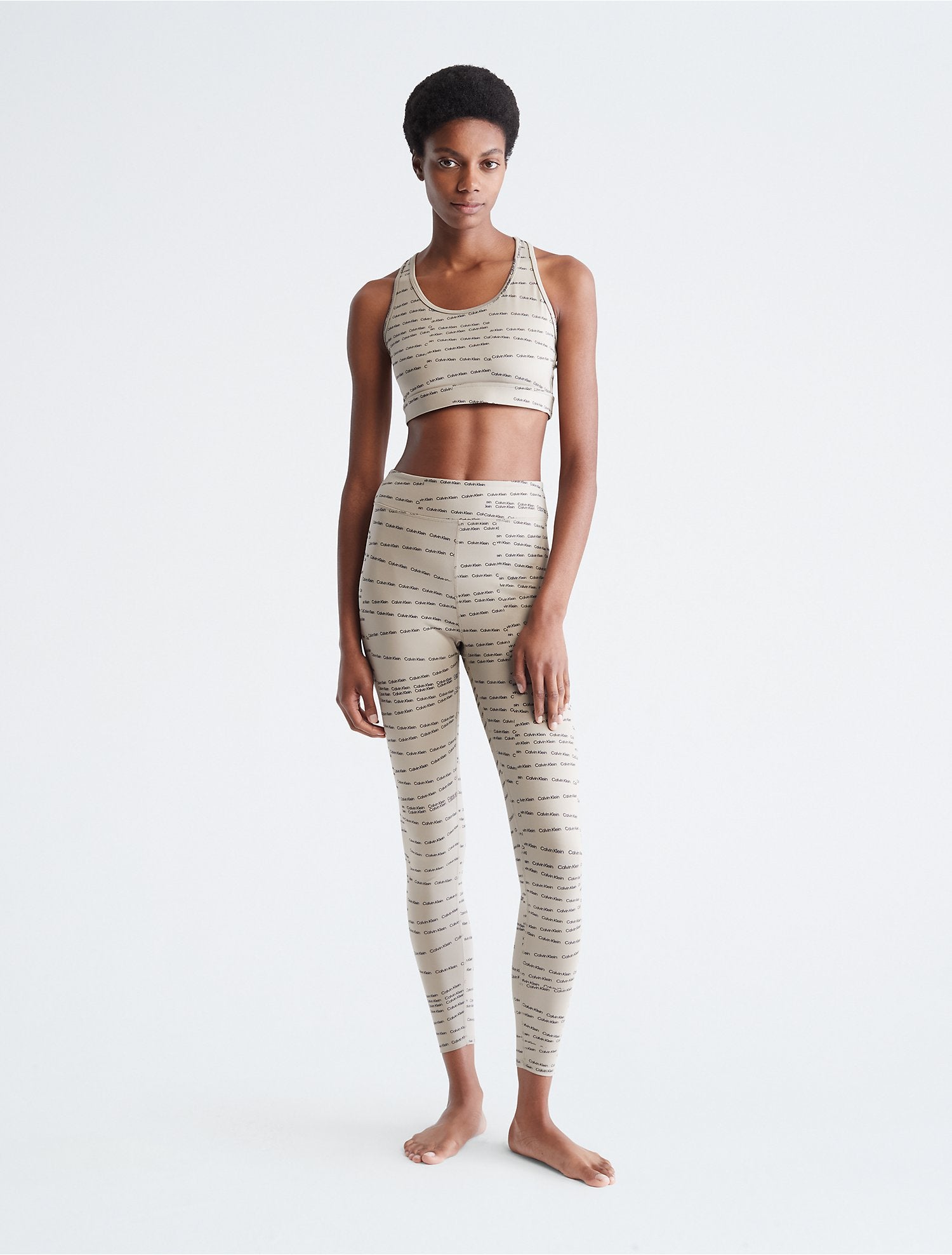 Calvin Klein CK Sport Embossed Icon High Waist Full Length Leggings - Women