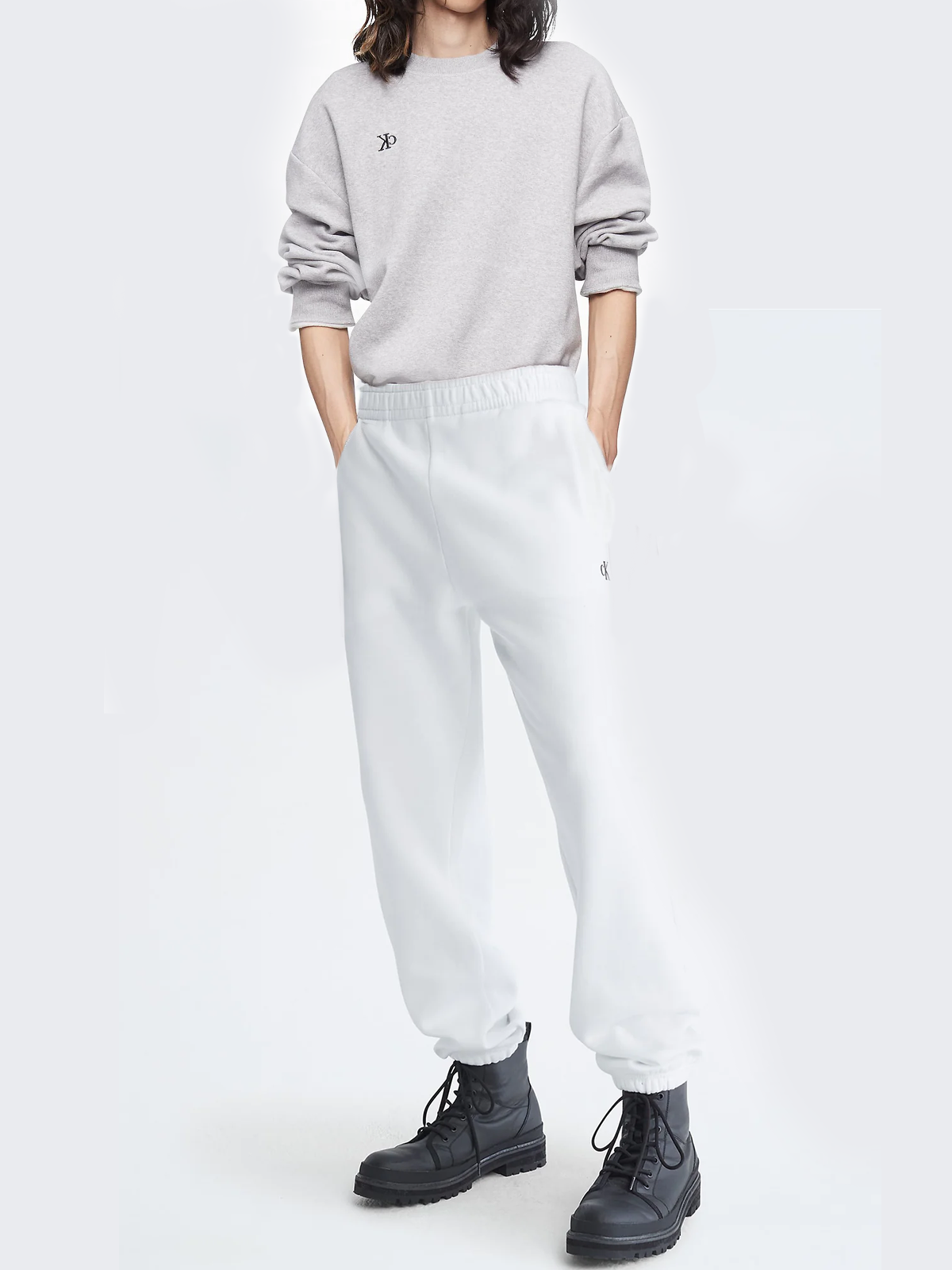 Calvin Klein Relaxed Fit Archive Logo Fleece Sweatshirt + Archive Logo Fleece Joggers (Set) - Men