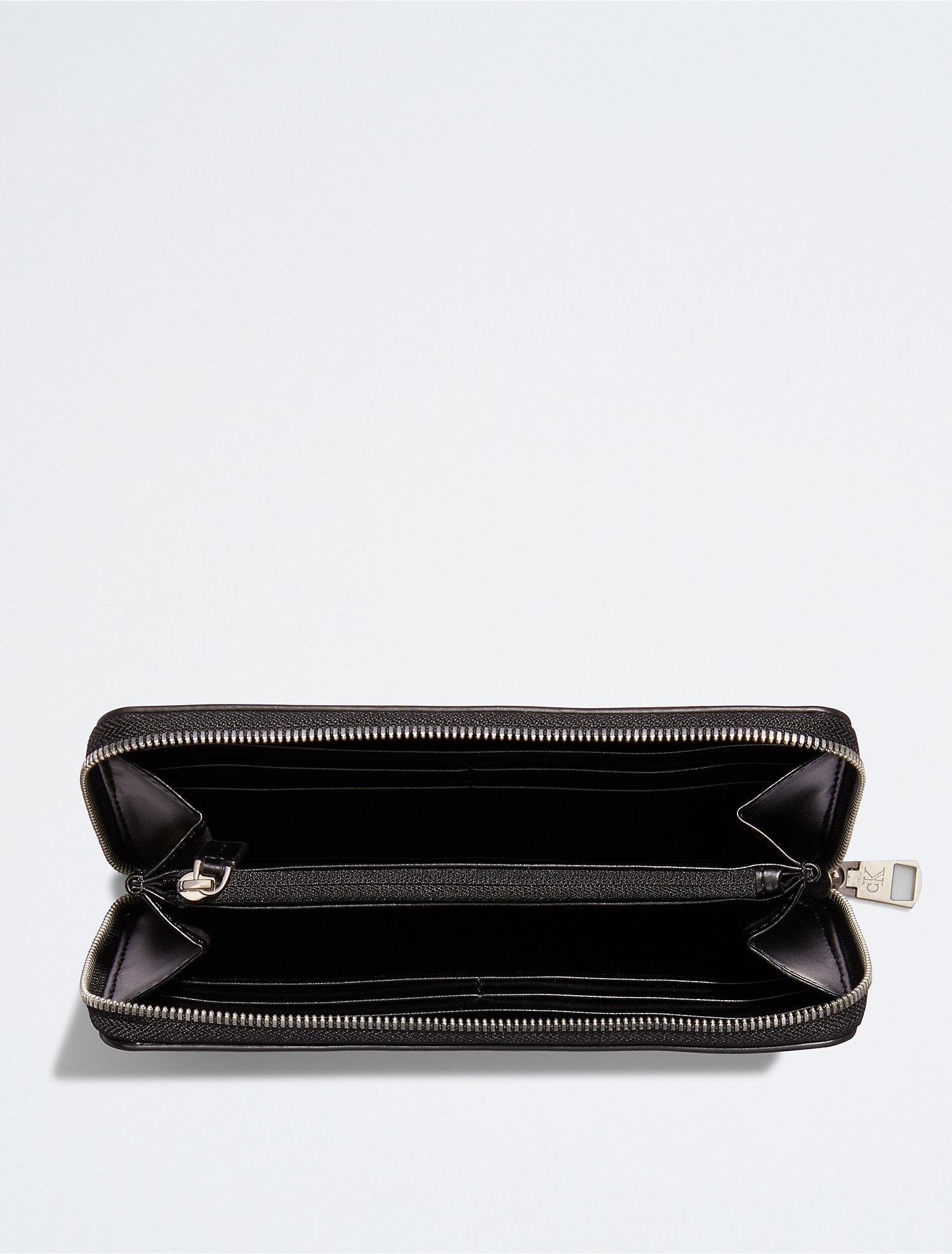 Calvin Klein Sculpted Monogram Large Zip Wallet - Women