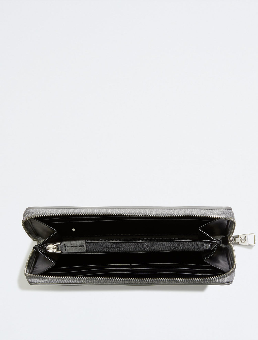Calvin Klein Sculpted Monogram Large Zip Wallet - Women