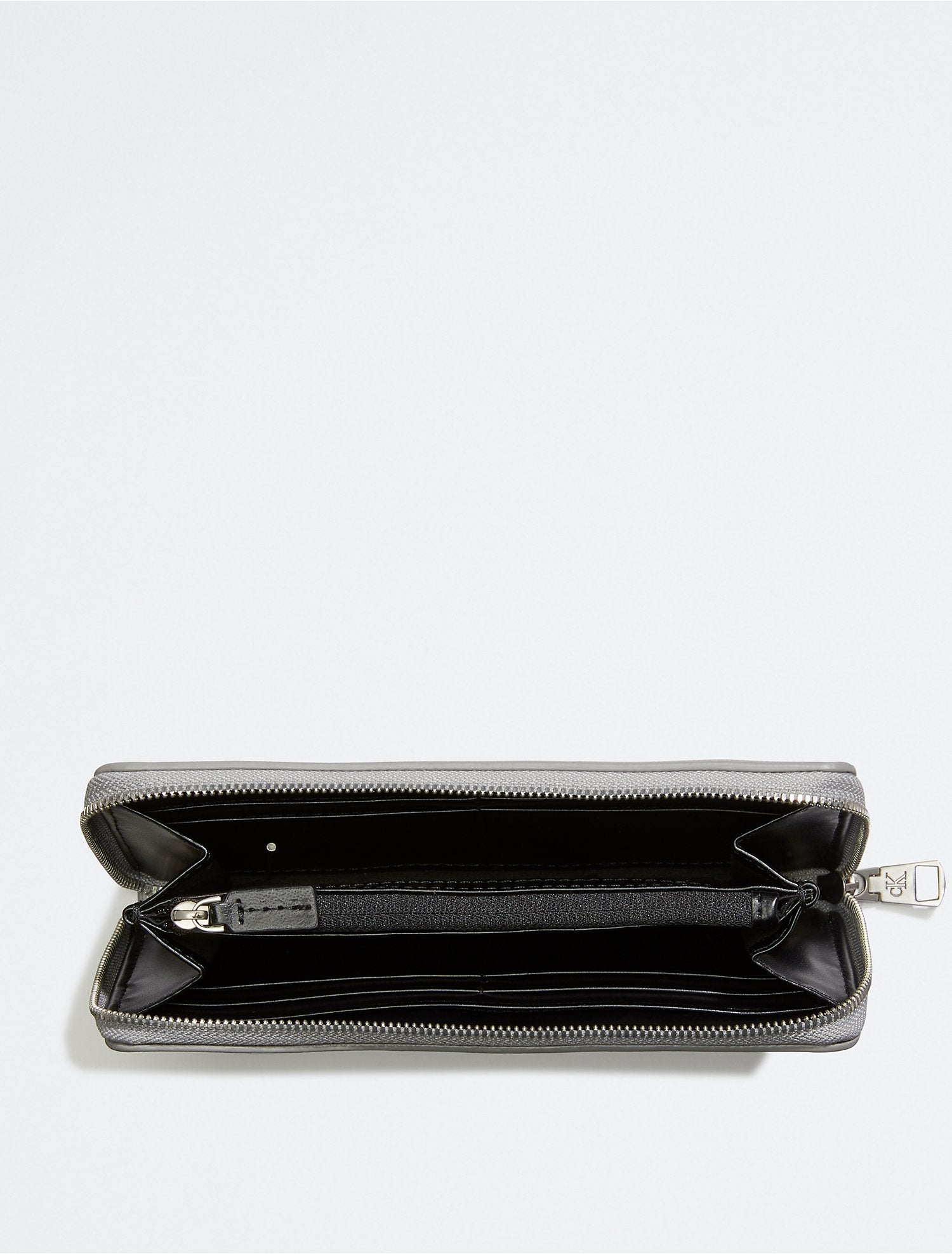 Calvin Klein Sculpted Monogram Large Zip Wallet - Women