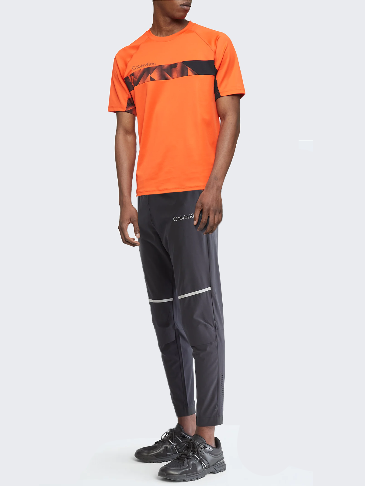 Calvin Klein Performance Graphic Stretch T-Shirt + Performance Side Logo Woven Pants (SET) - Men