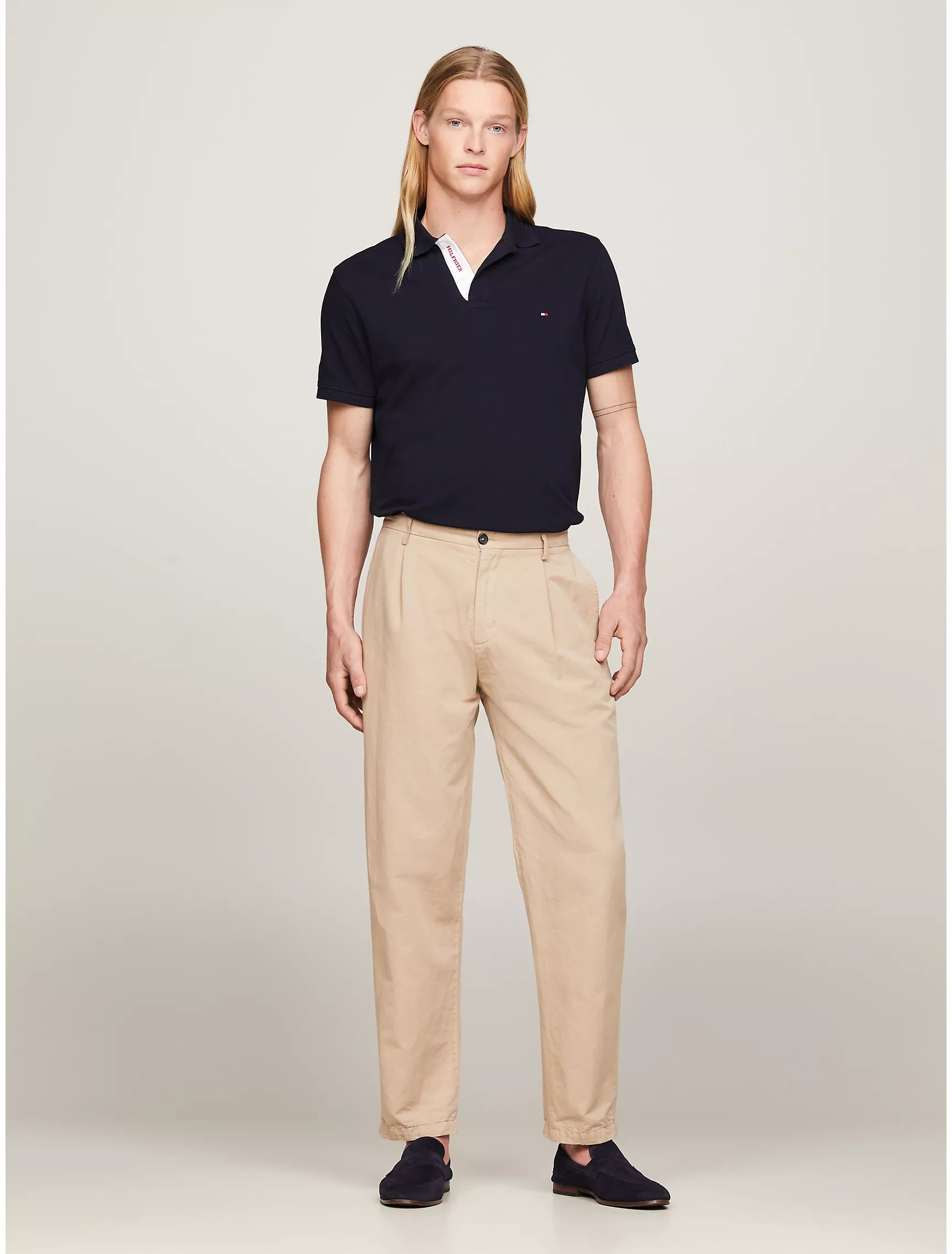 Tommy Hilfiger Regular Fit Monotype Placket Polo - Men