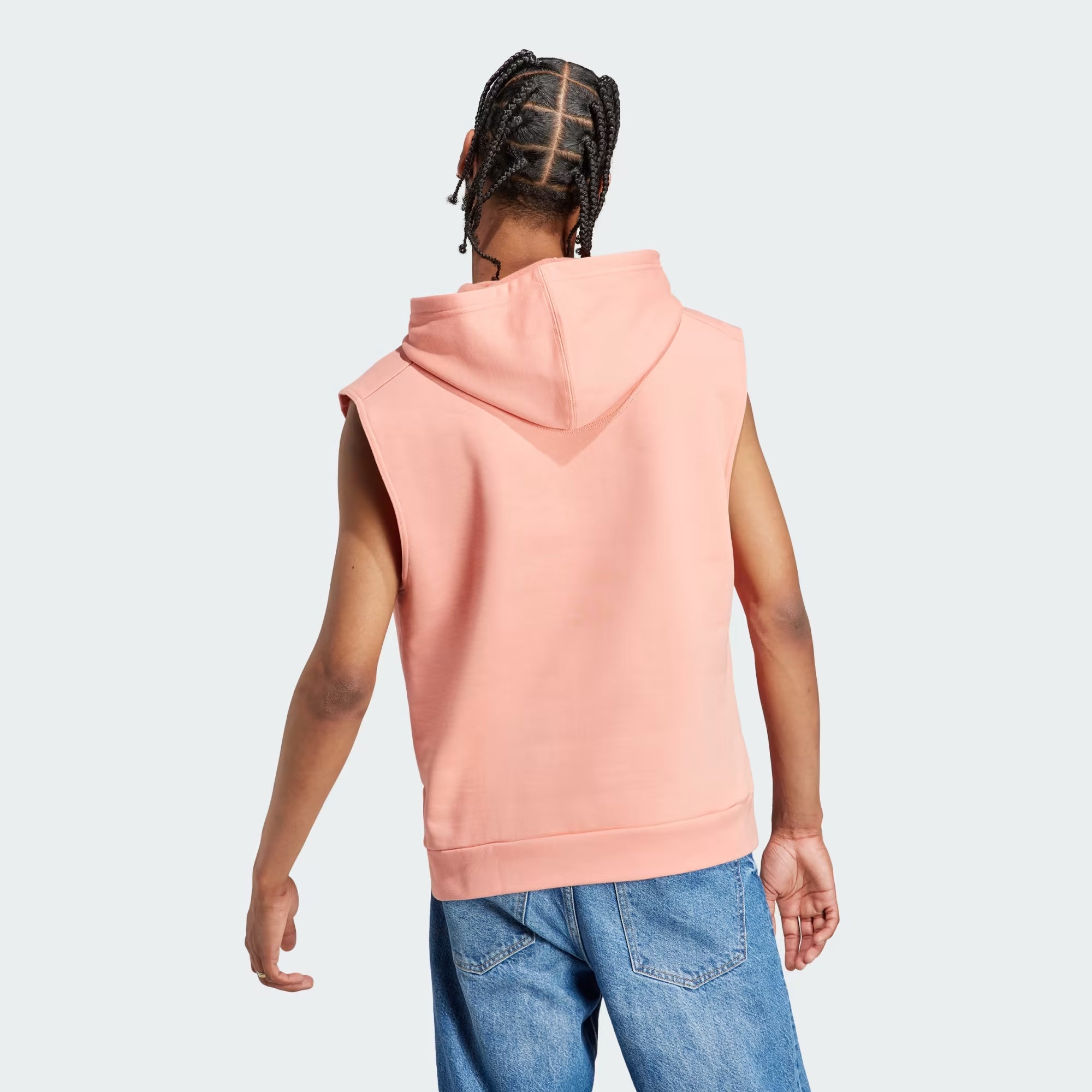 Adidas Lounge Sleeveless Fleece Hoodie - Men