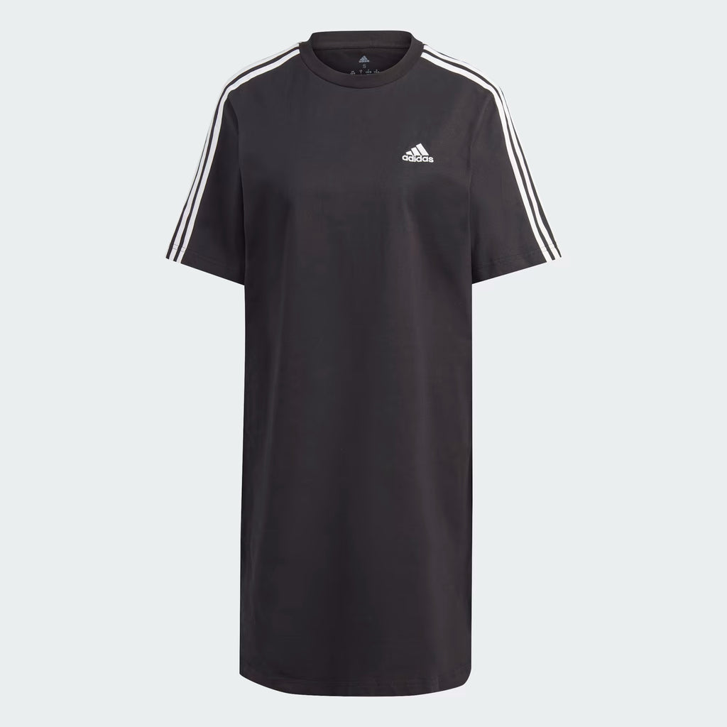 Adidas Essentials 3 Stripes Single Jersey Boyfriend Tee Dress - Women