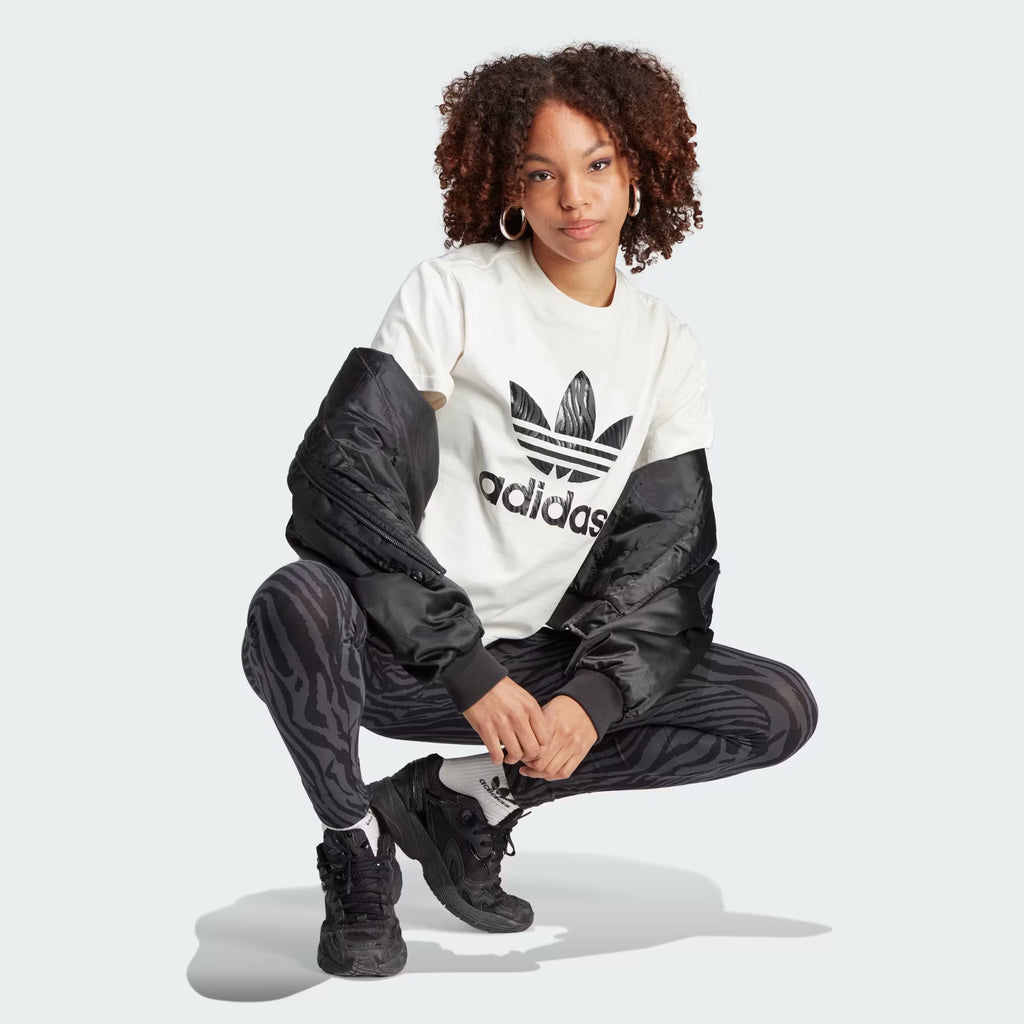 Adidas Zebra Animal Print Infill Tee - Women