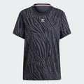 Adidas Allover Zebra Animal Print Essentials Tee - Women