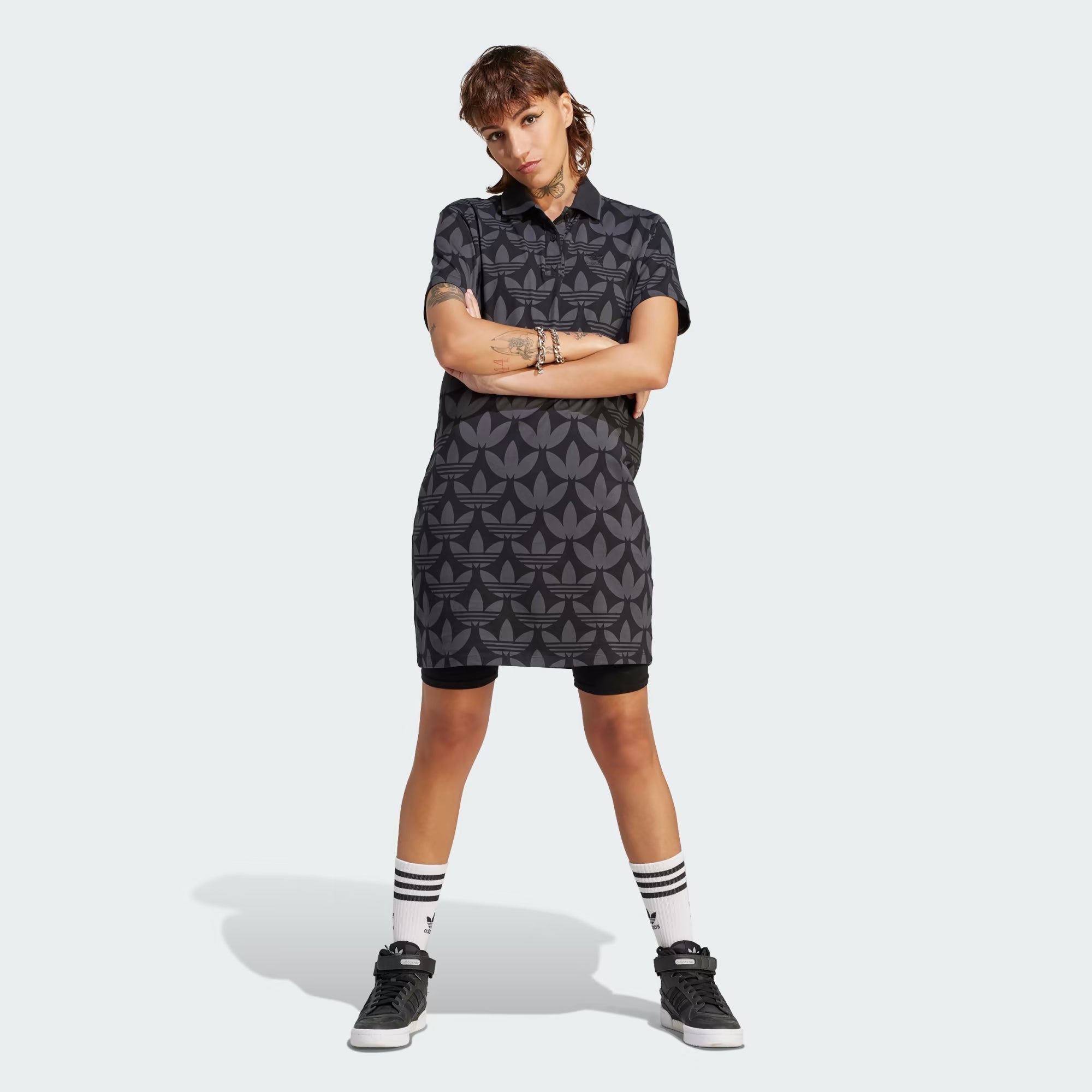 Adidas Trefoil Monogram Polo Dress - Women