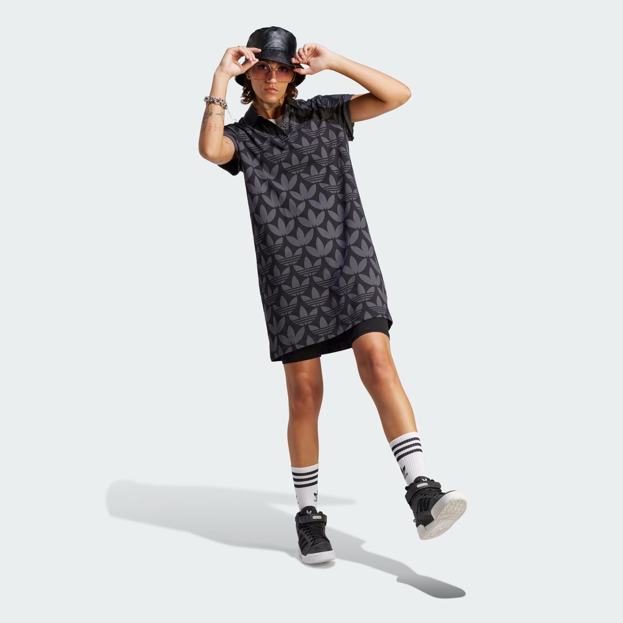 Adidas Trefoil Monogram Polo Dress - Women