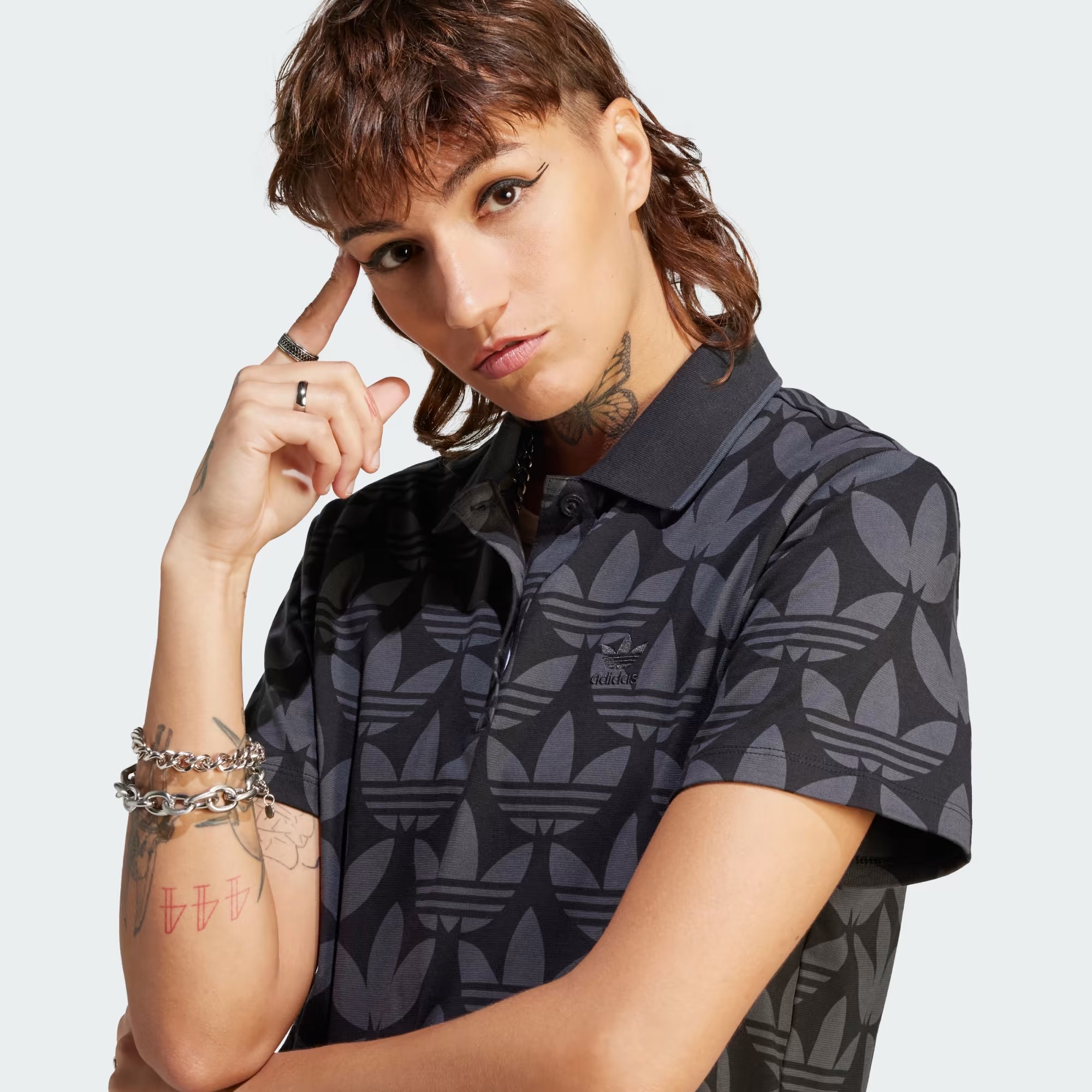 Adidas Trefoil Monogram Polo Dress - Women