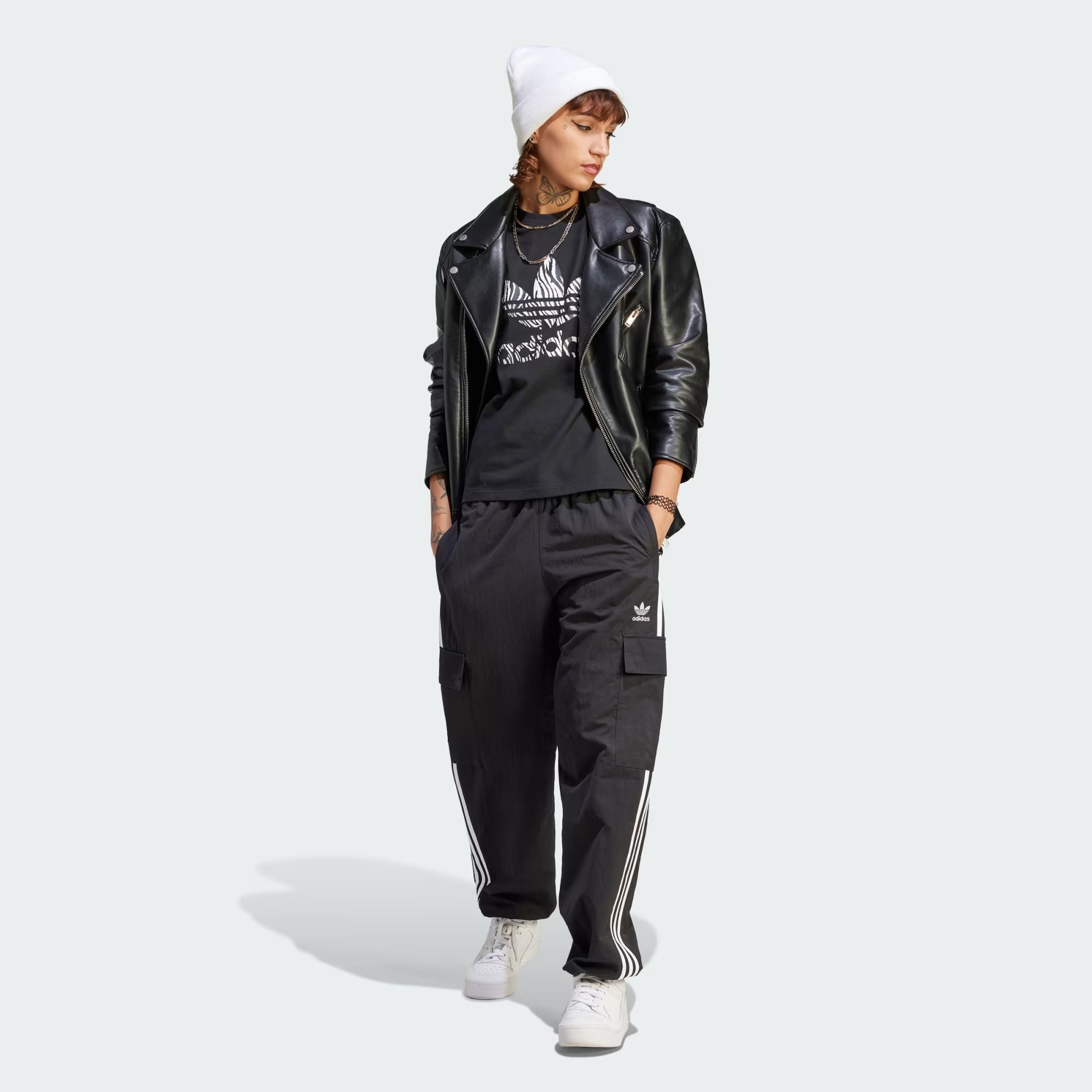 Adidas Zebra Animal Print Infill Tee - Women