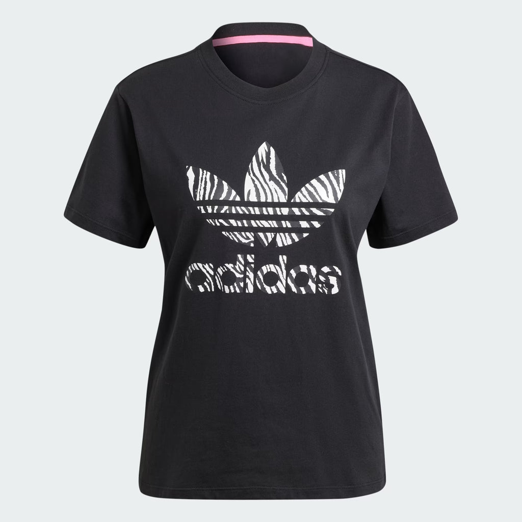 Adidas Zebra Animal Print Infill Tee - Women