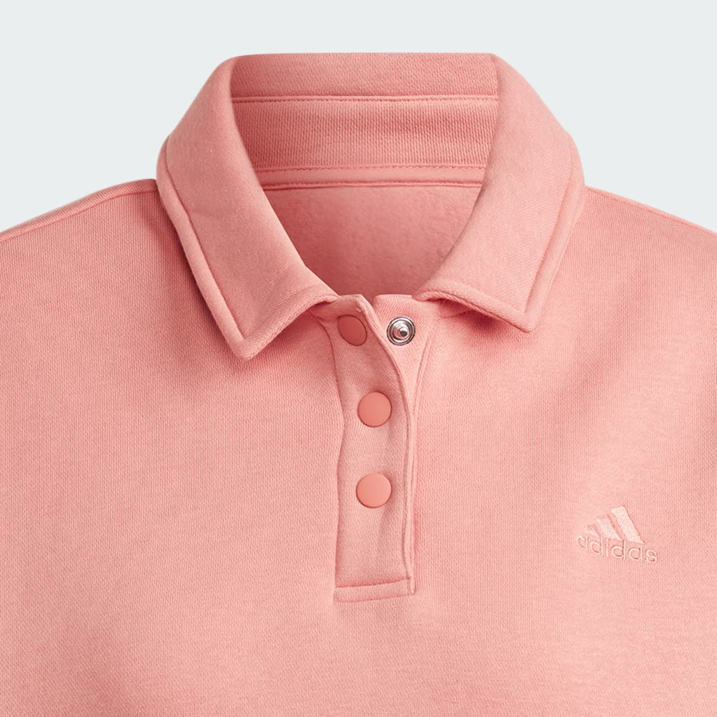 Adidas All Szn Fleece Graphic Polo Sweatshirt - Women