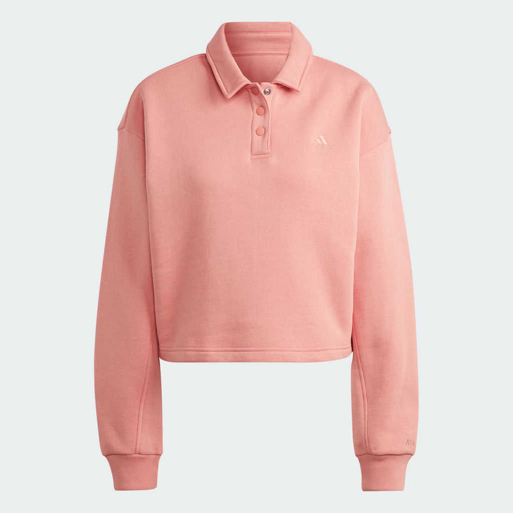 Adidas All Szn Fleece Graphic Polo Sweatshirt - Women