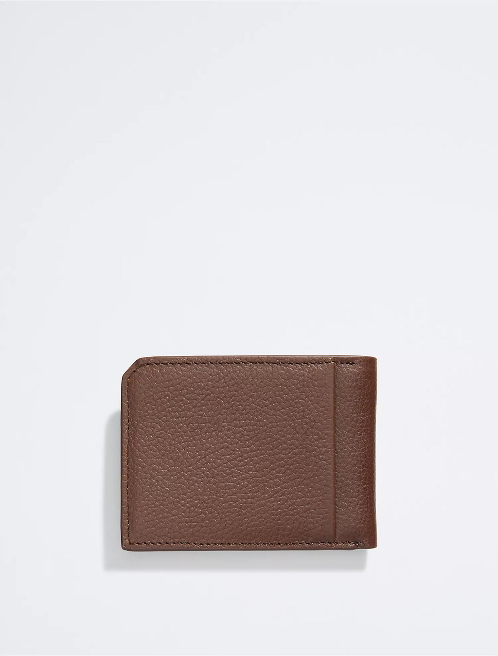 Calvin Klein Pebble Leather Slim Bifold Wallet - Men