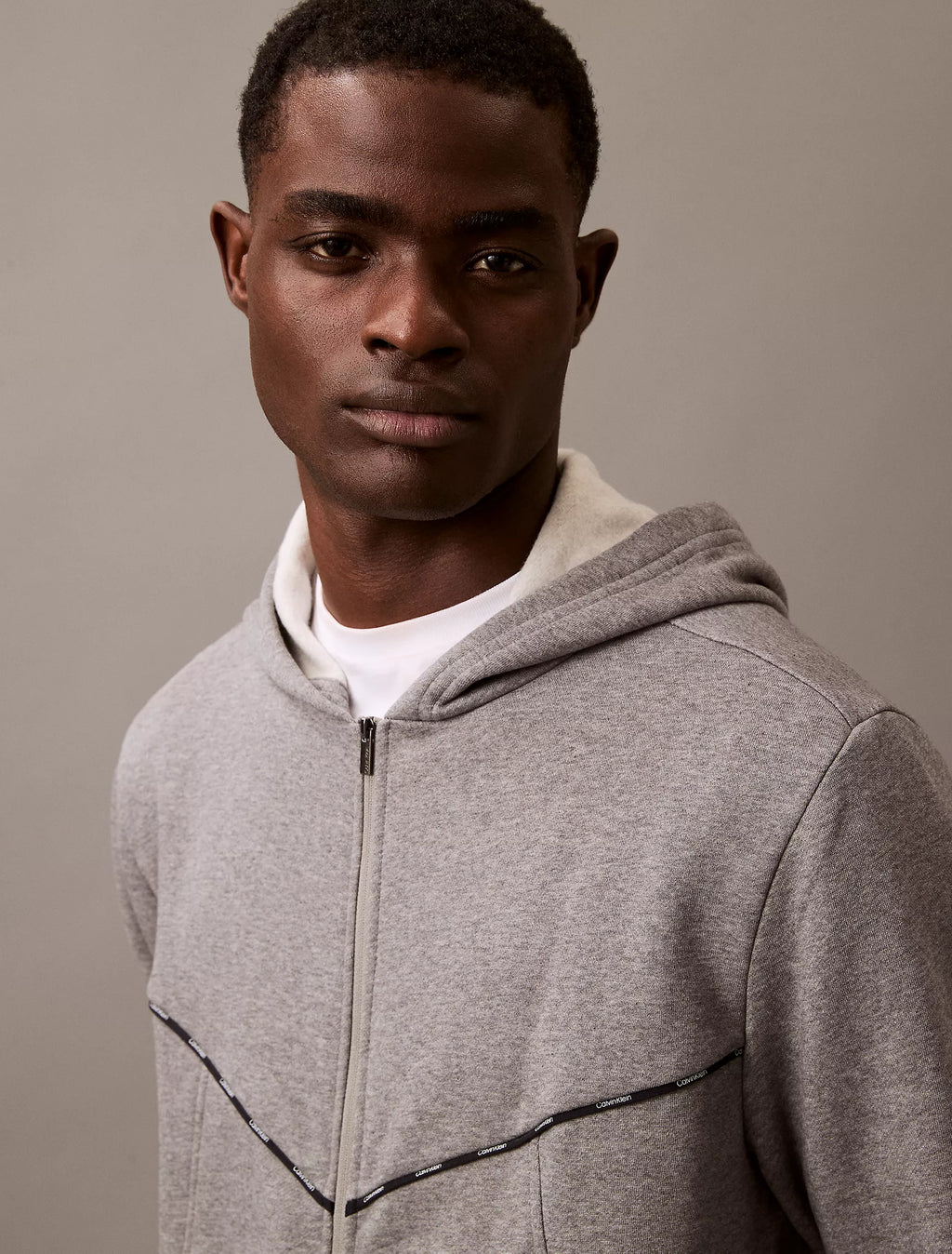 Calvin Klein Fleece Logo Piping Classic Zip
Hoodie - Men