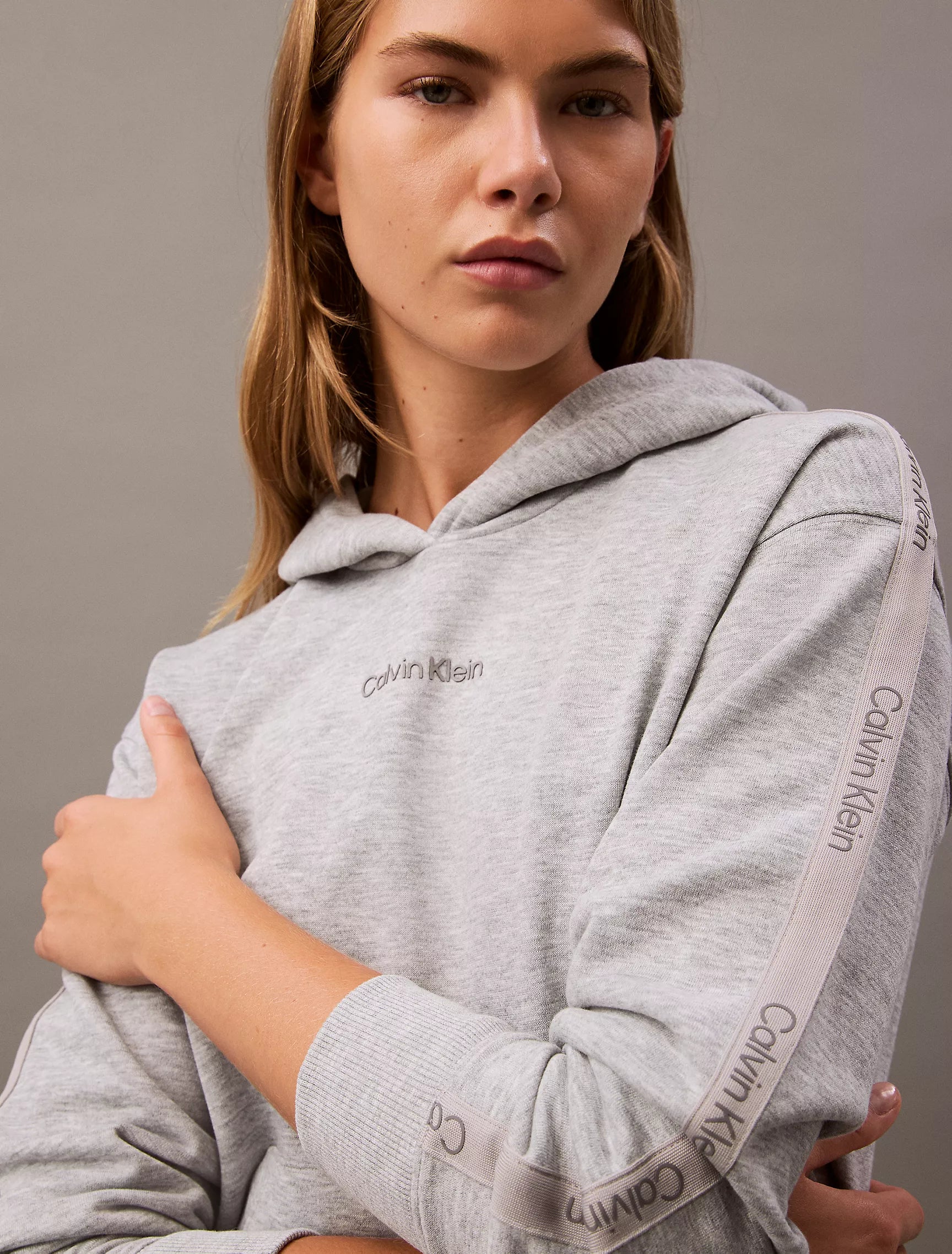 Calvin Klein Logo Tape Hoodie - Women