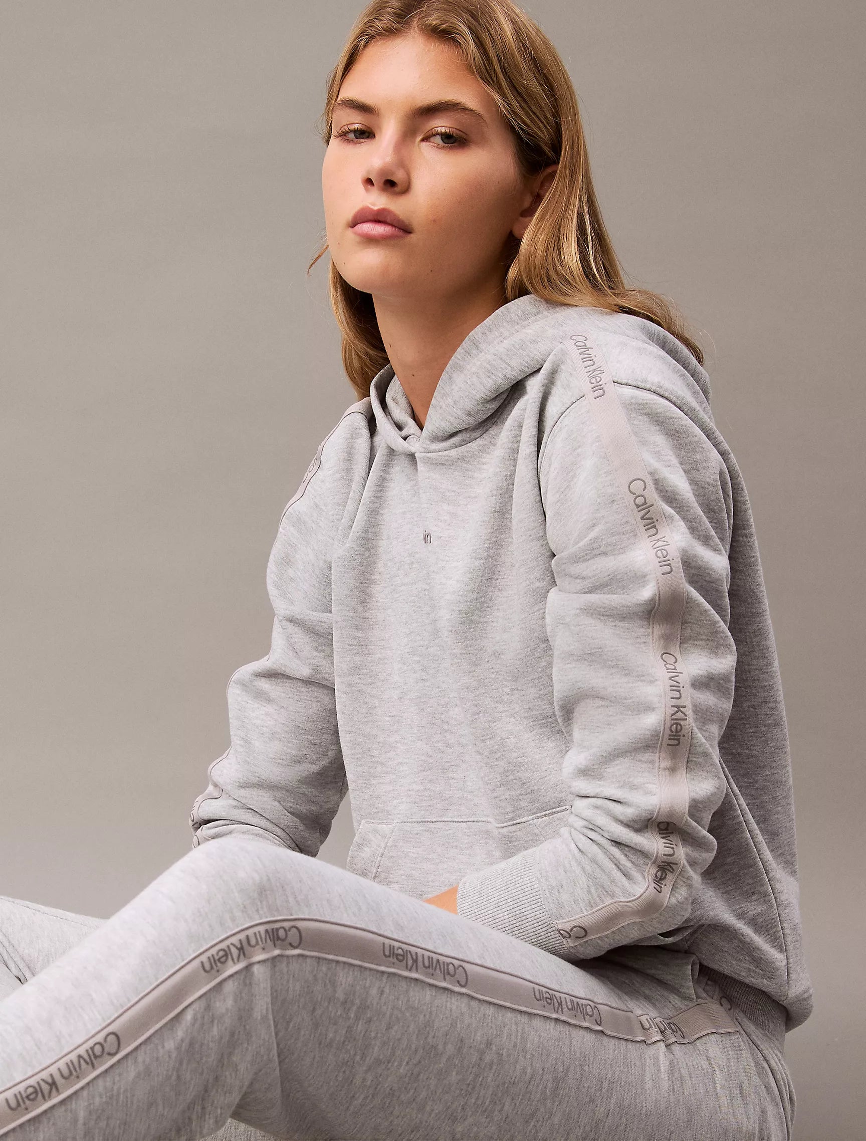 Calvin Klein Logo Tape Hoodie - Women