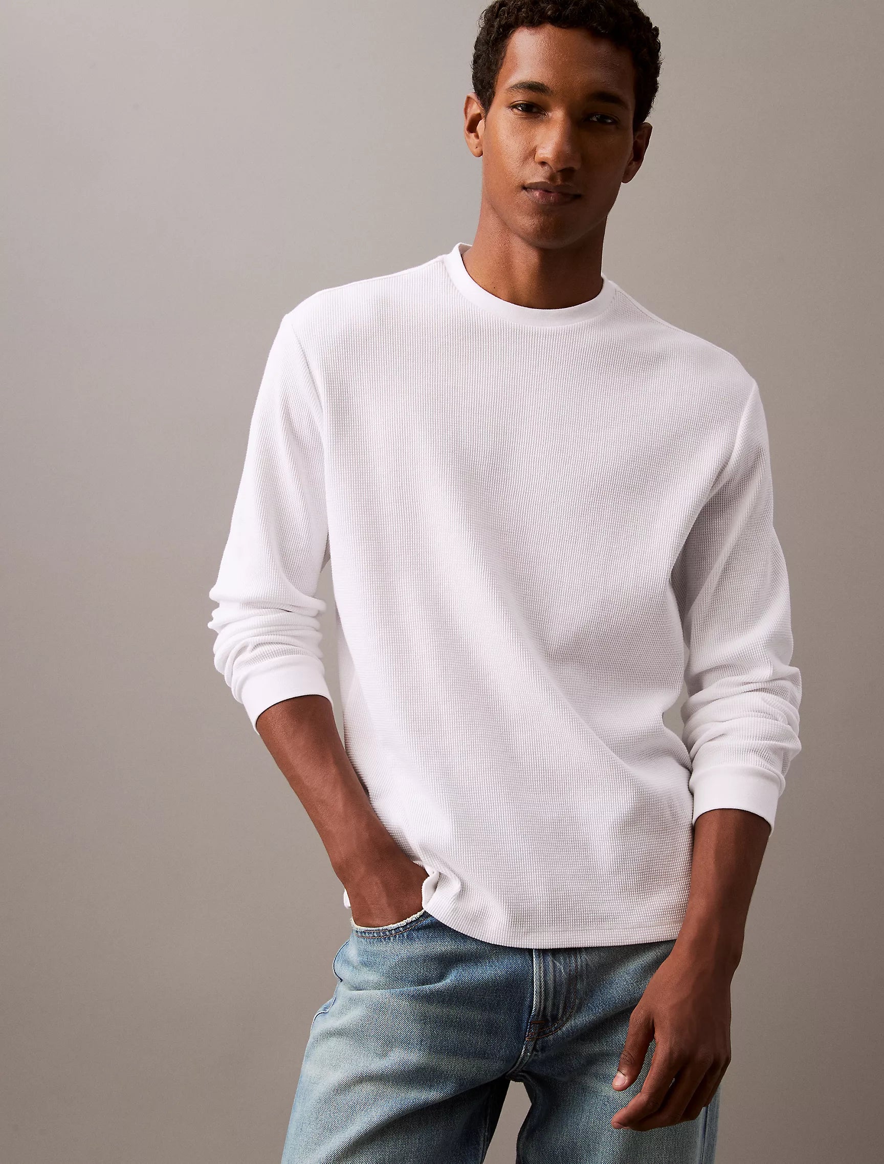 Calvin Klein Waffle Crewneck T-Shirt - Men