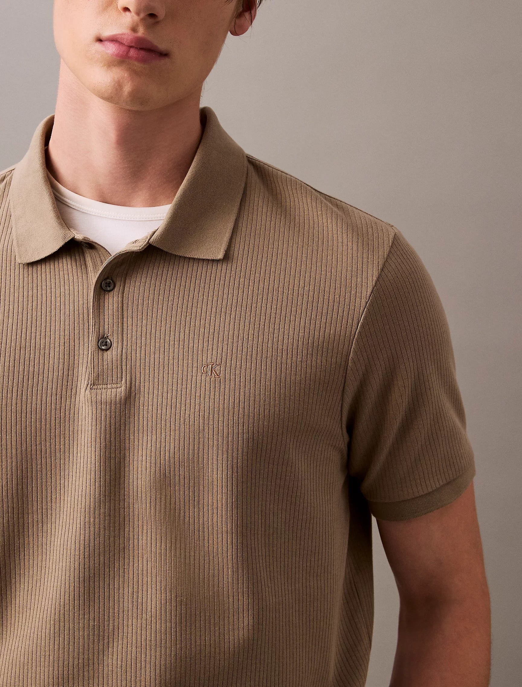 Calvin Klein Drop Needle Classic Polo Shirt - Men