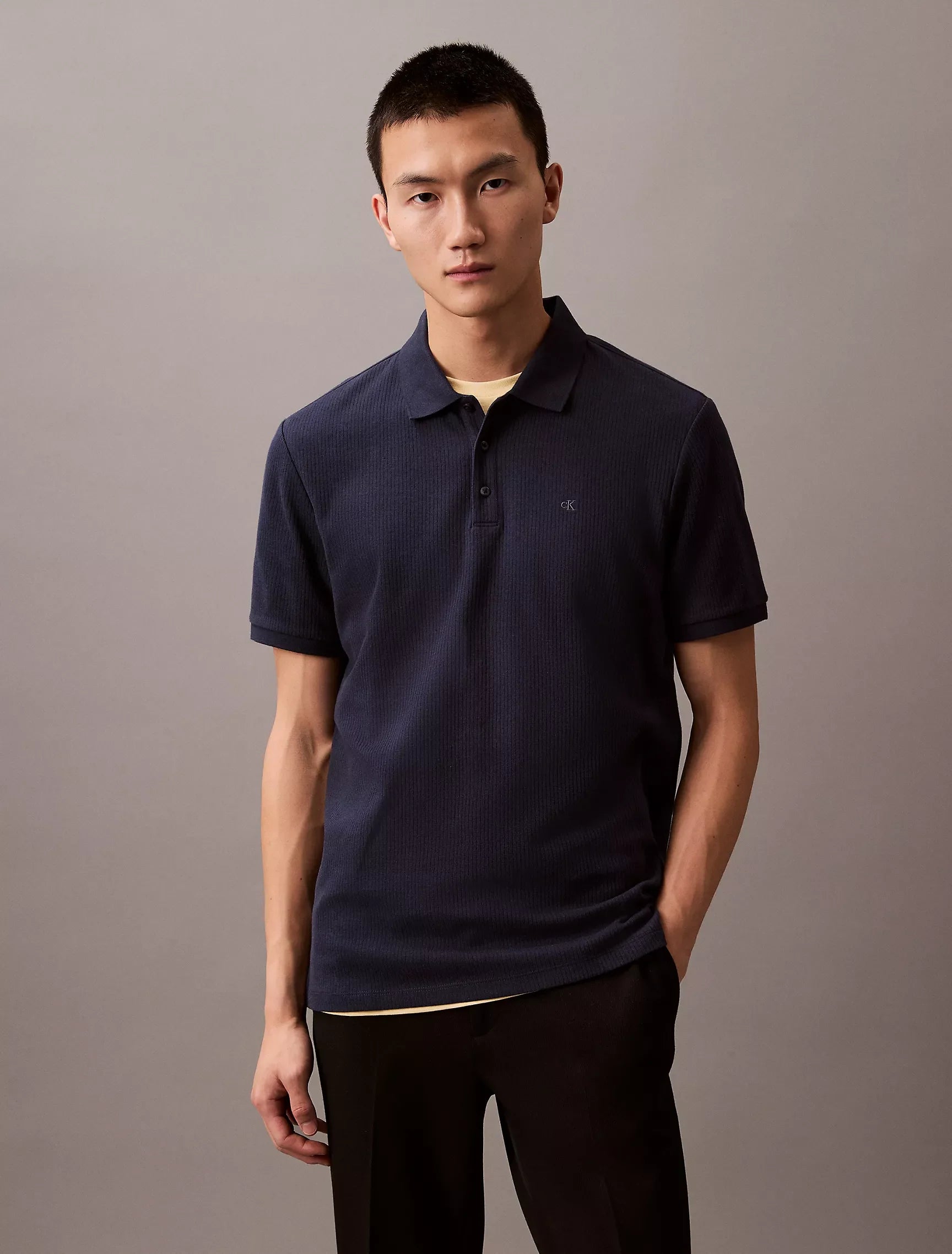 Calvin Klein Men Polo Shirts Dark Sapphire- Oshoplin