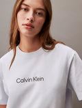 Calvin Klein Standard Logo Boxy Fit Crewneck Tshirt - Women